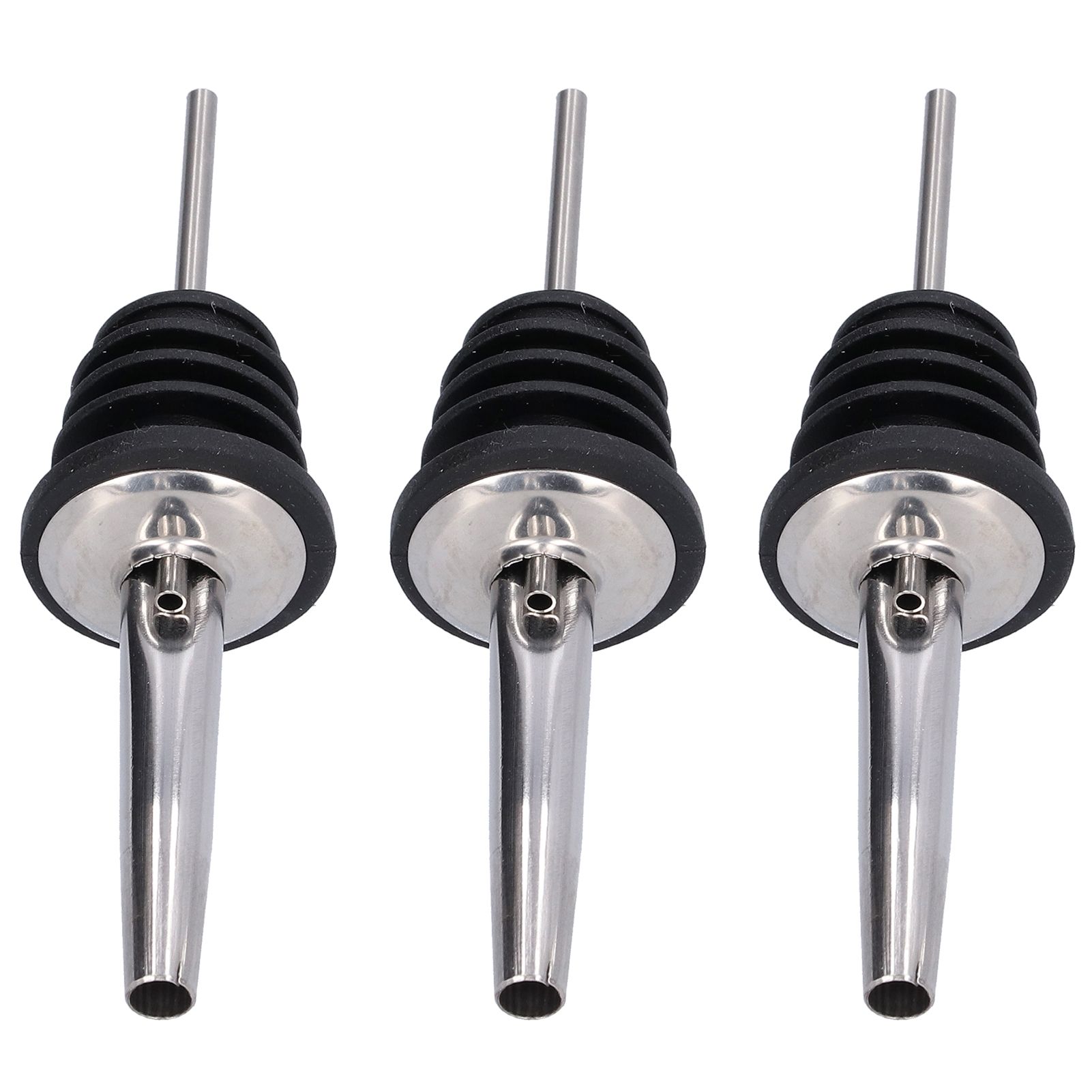 10Pcs Liquor Pourer Stainless Steel Wine Pourer Stopper Bar Tool for Bar Home view 3