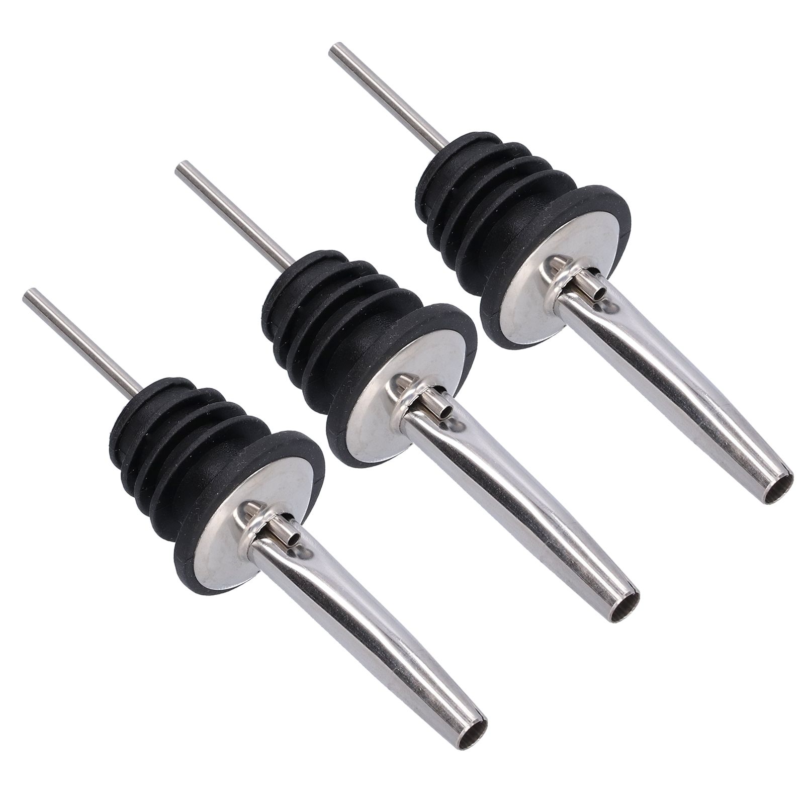 10Pcs Liquor Pourer Stainless Steel Wine Pourer Stopper Bar Tool for Bar Home view 7