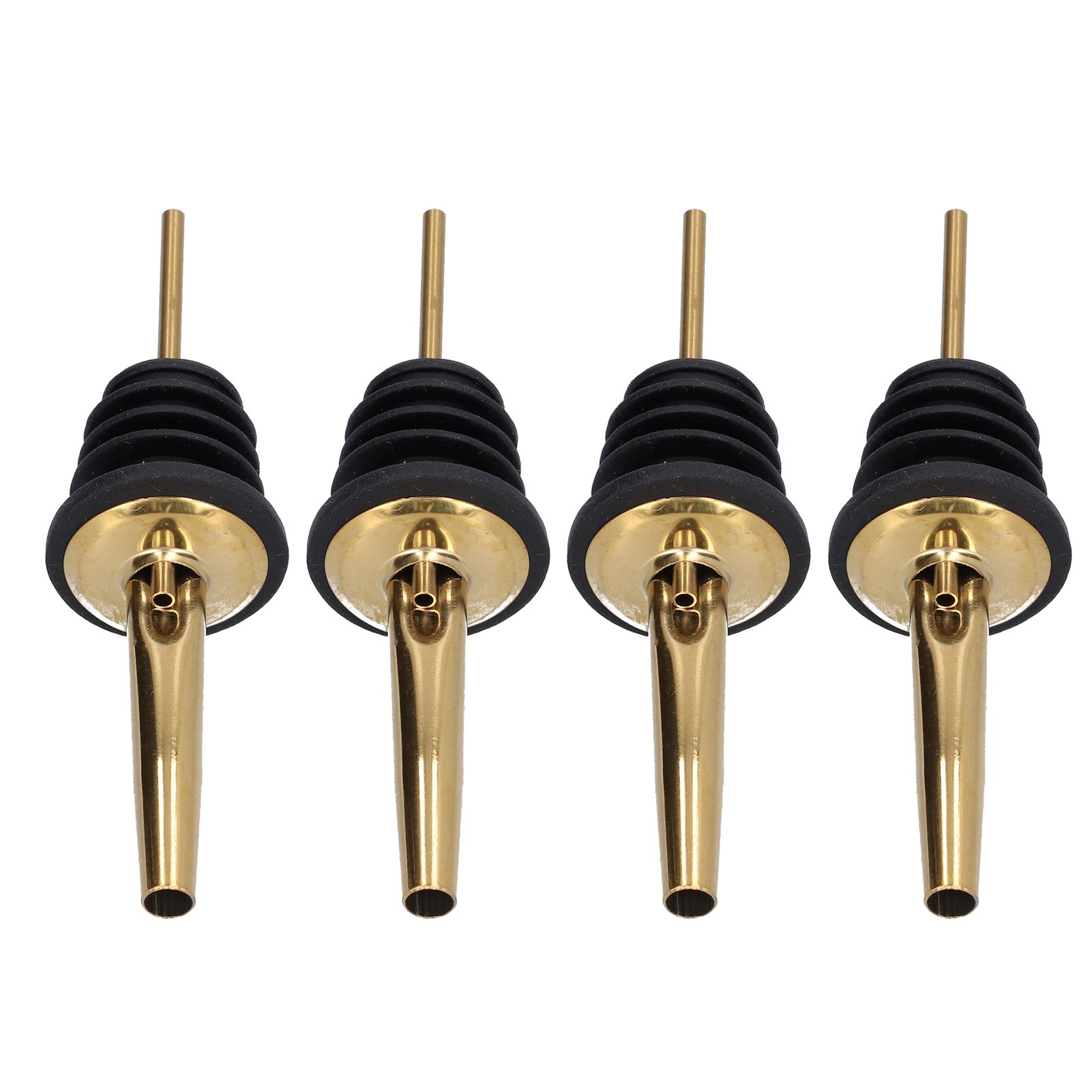 10Pcs Liquor Pourer Stainless Steel Wine Pourer Stopper Bar Tool for Bar Home