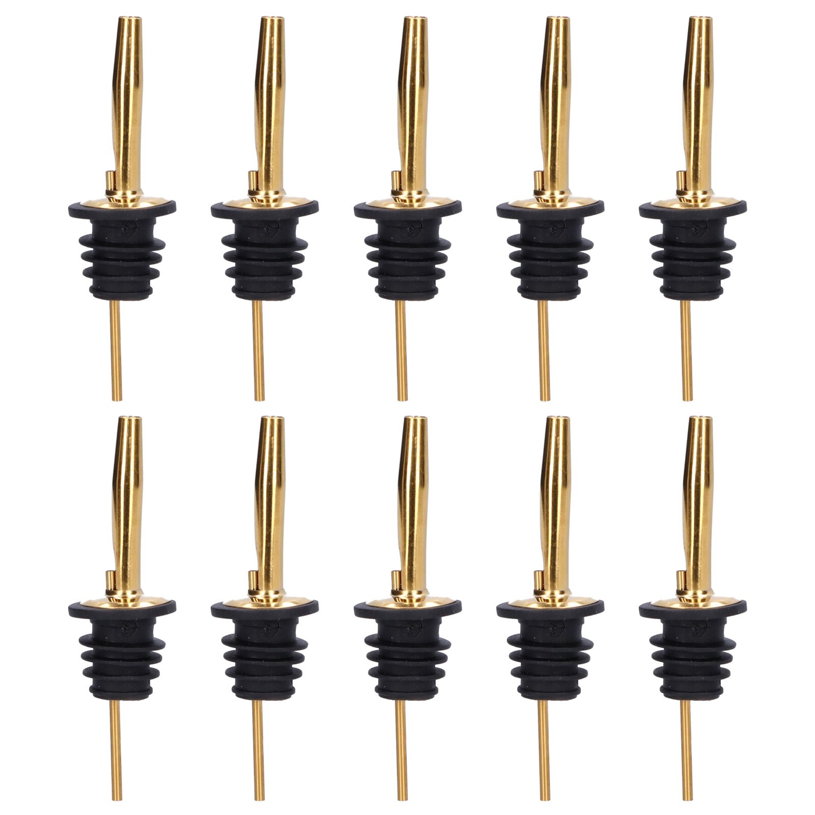 10Pcs Liquor Pourer Stainless Steel Wine Pourer Stopper Bar Tool for Bar Home view 2