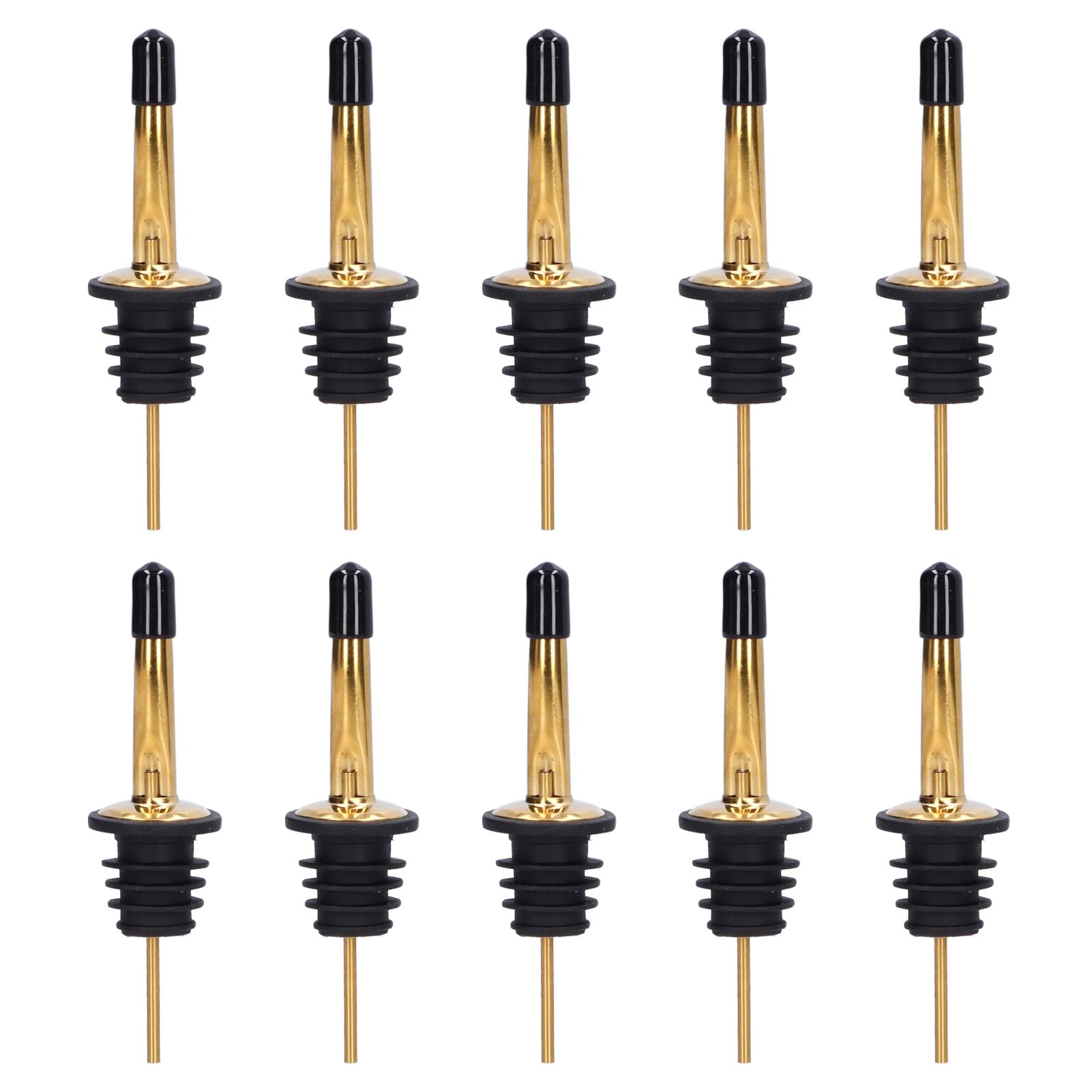 10Pcs Liquor Pourer Stainless Steel Wine Pourer Stopper Bar Tool for Bar Home view 2
