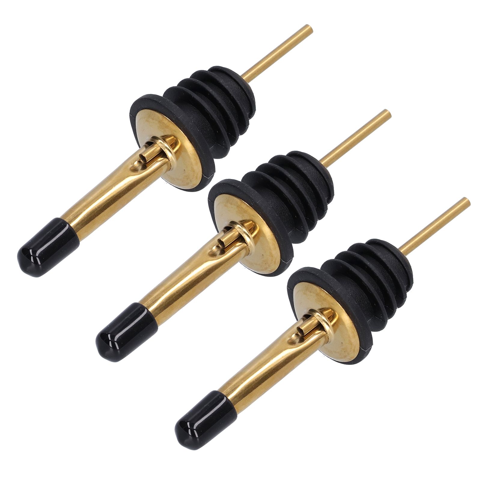 10Pcs Liquor Pourer Stainless Steel Wine Pourer Stopper Bar Tool for Bar Home view 10