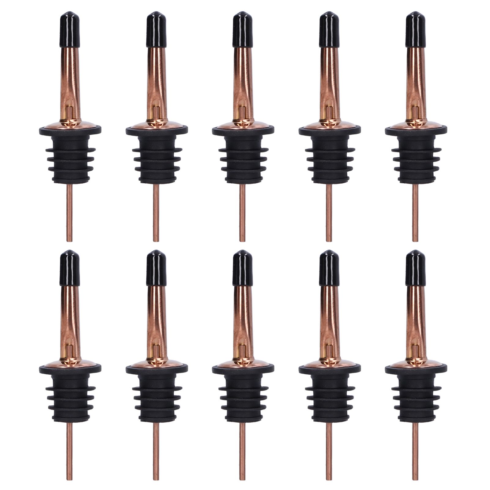 10Pcs Liquor Pourer Stainless Steel Wine Pourer Stopper Bar Tool for Bar Home view 2