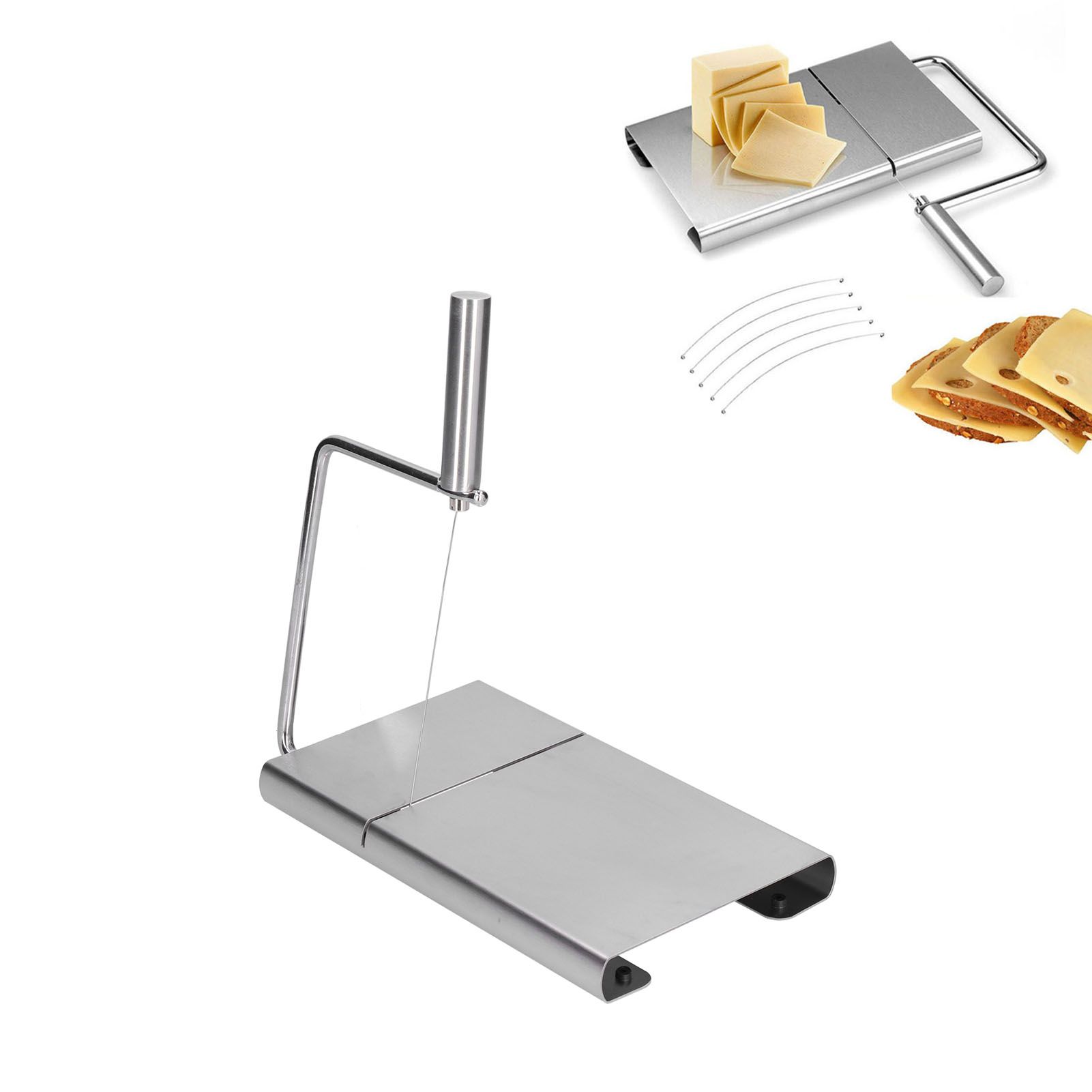 Stainless Steel Cheese Cutter Cheese Cutting Wire Fruit Vegetable Slicing Tool view 11