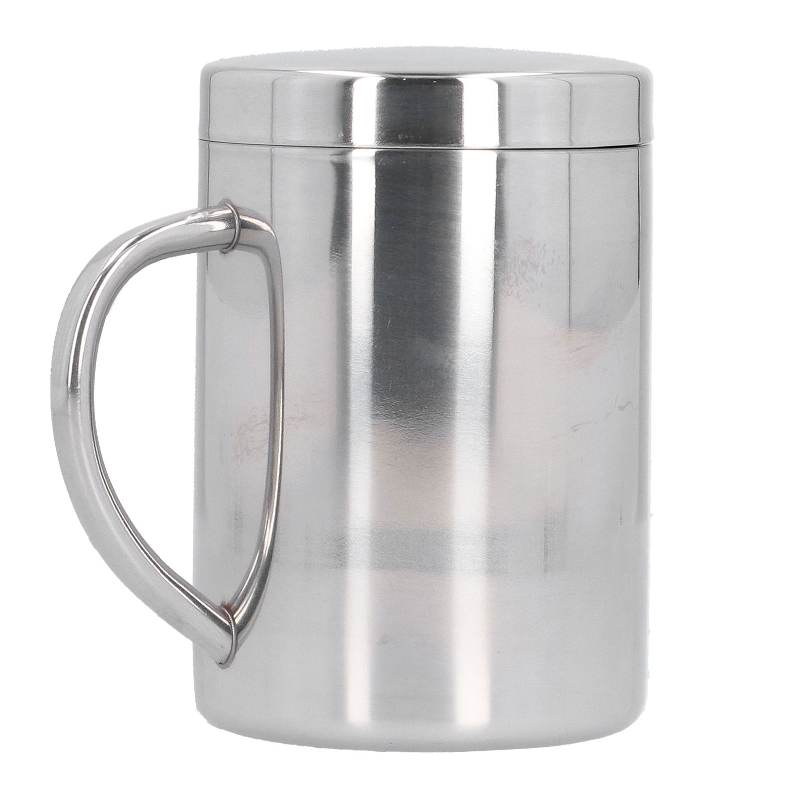 Stainless Steel DoubleLayer Coffee Cup with Handle Children's Cup with Lid view 5