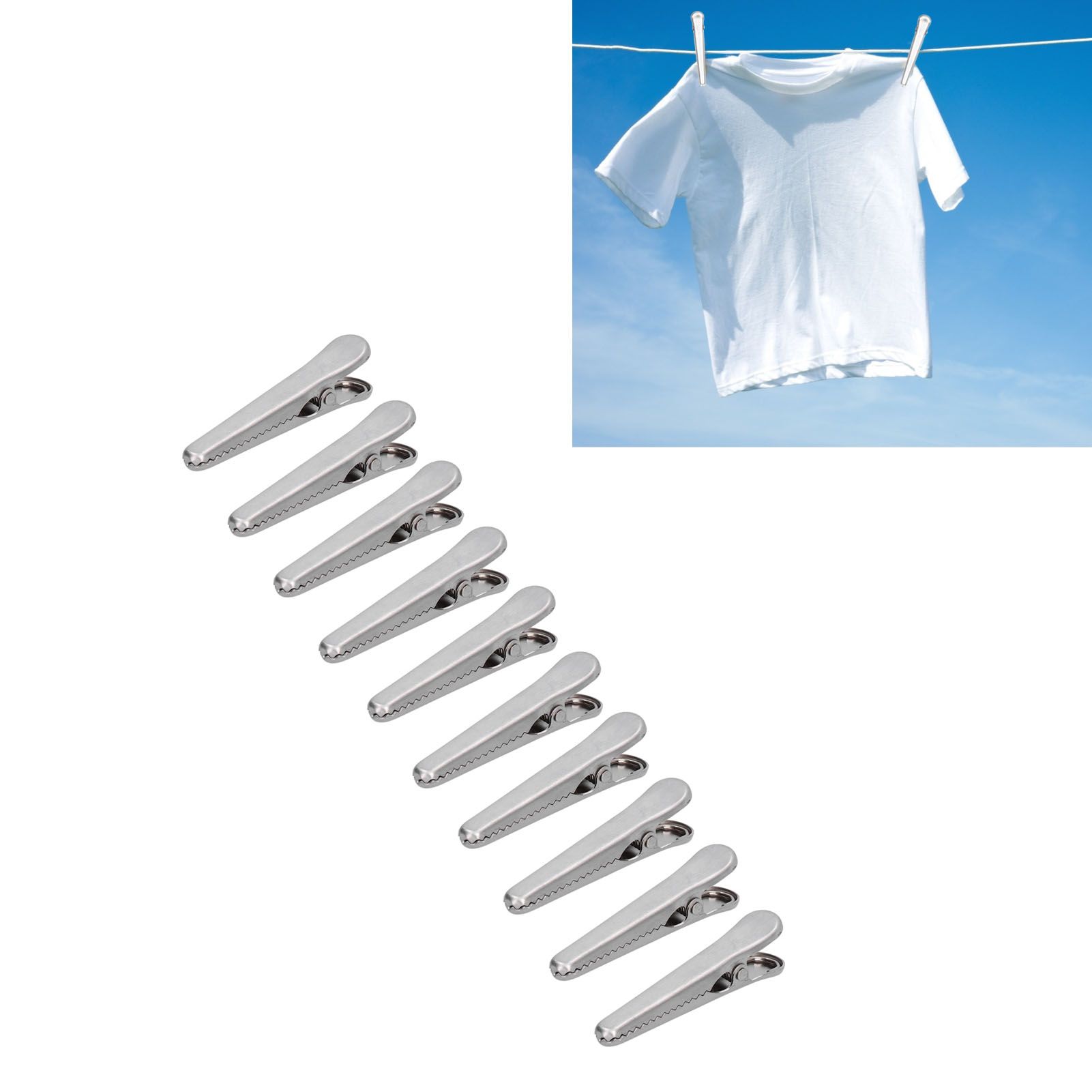 10PCS Stainless Steel Sealing Clip Coffee Bag Sealing Clip Food Bag Sealing view 12