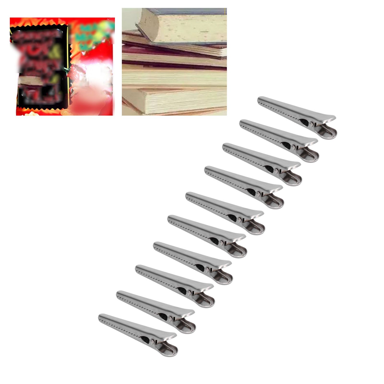 10PCS Stainless Steel Sealing Clip Coffee Bag Sealing Clip Food Bag Sealing view 11