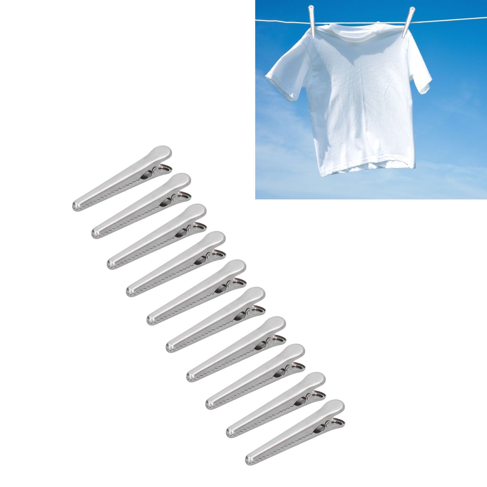 10PCS Stainless Steel Sealing Clip Coffee Bag Sealing Clip Food Bag Sealing view 12