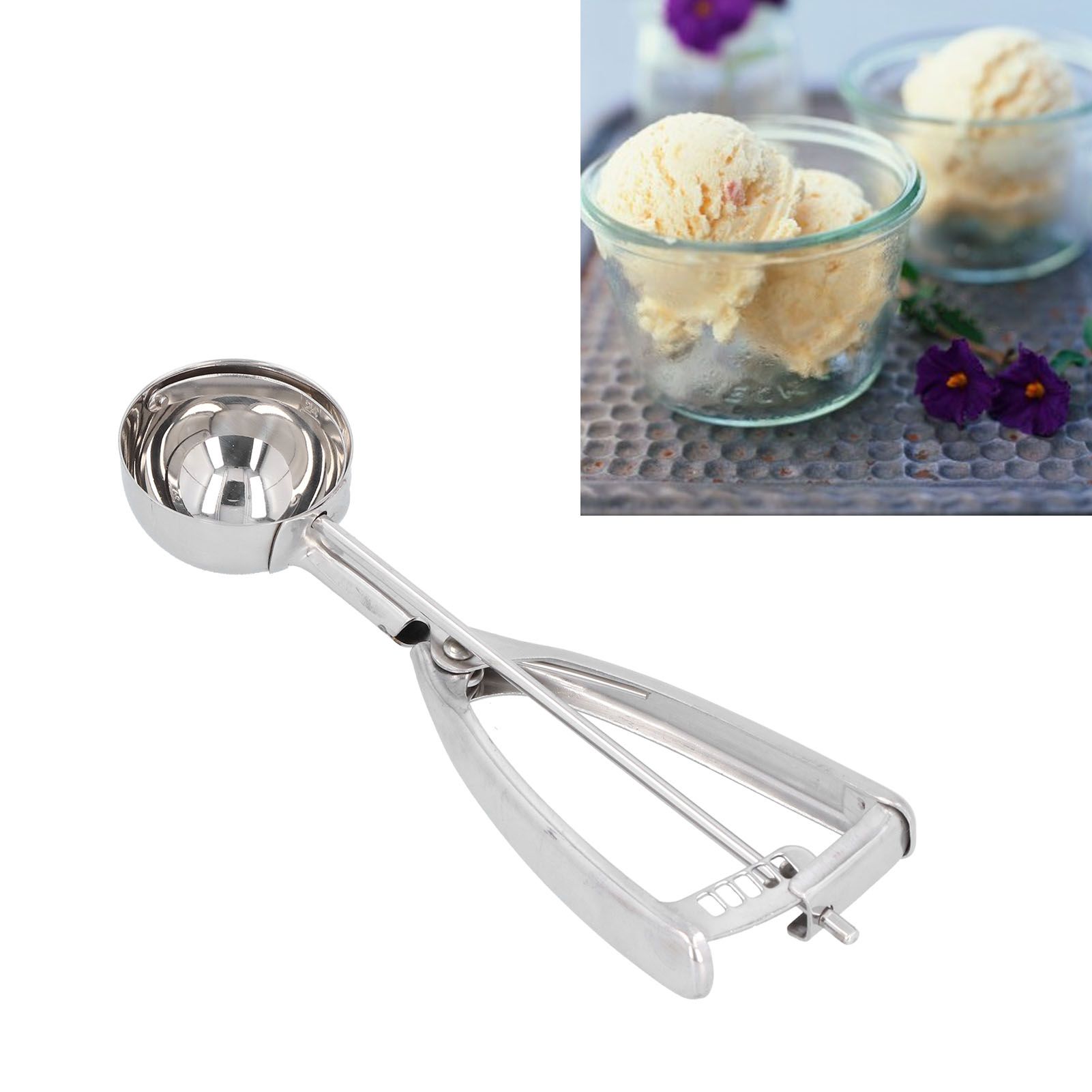 Ice Cream Scoop Stainless Steel Ball Fruit Digging Spoon Ice Cream Ball Spoon view 12