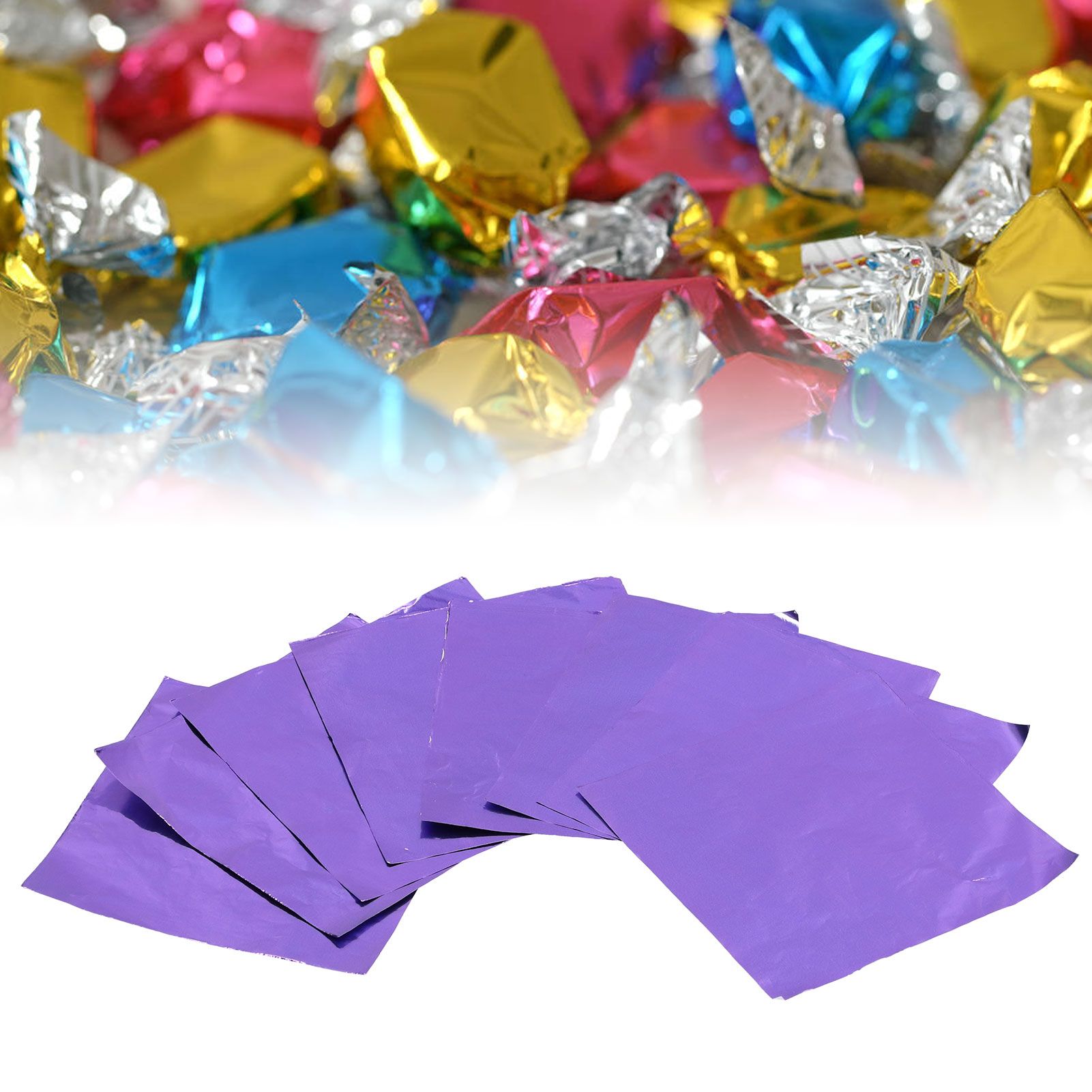 50Pcs DIY Baking Packaging Paper Glossy Tin Foil Paper for Home Chocolate view 12