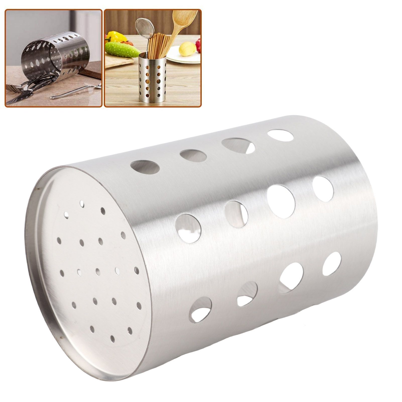 Kitchen Utensil Organizer Kitchen Stainless Steel Cooking Utensil Holder for view 11