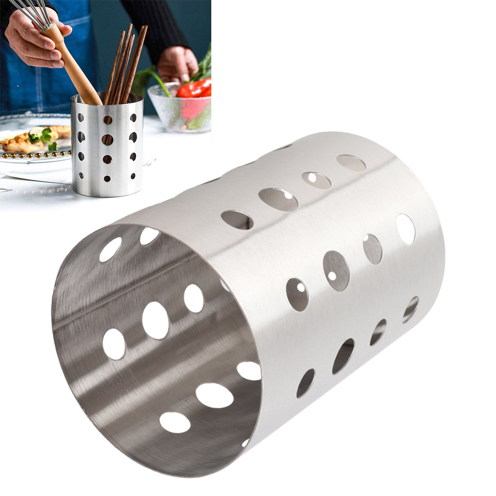 Kitchen Utensil Organizer Kitchen Stainless Steel Cooking Utensil Holder for view 12