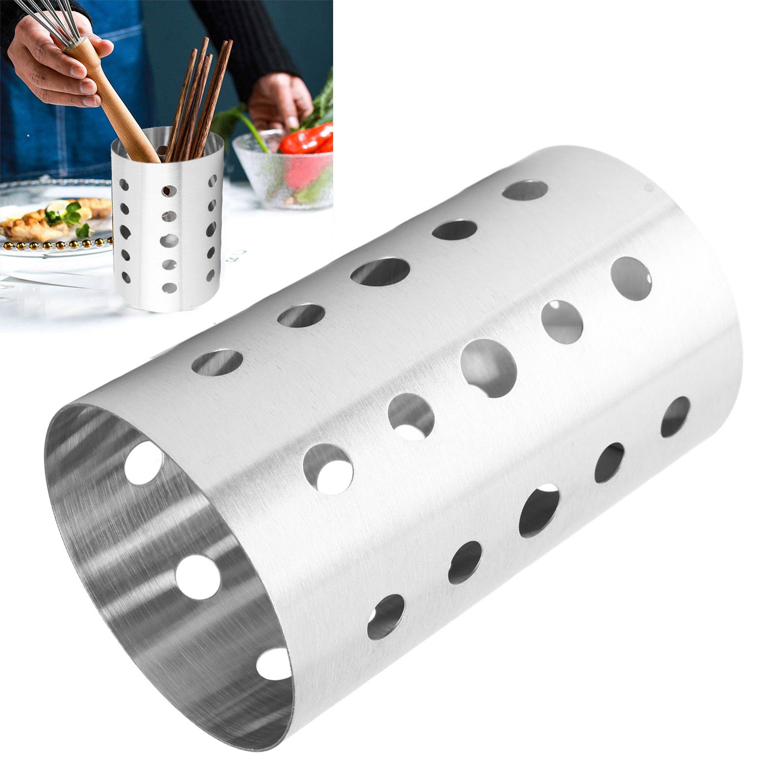 Kitchen Utensil Organizer Kitchen Stainless Steel Cooking Utensil Holder for view 11