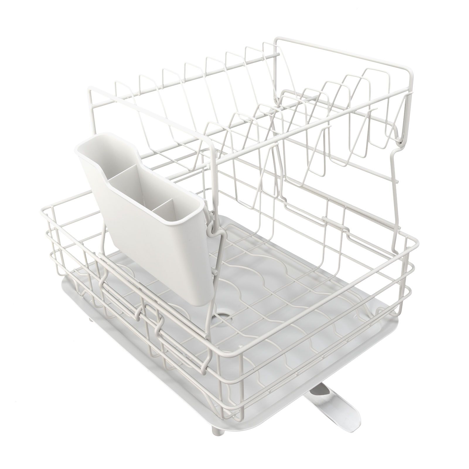 Drain Rack DoubleLayer Dish Rack Countertop Tableware Chopstick Holder for Kitchen view 3