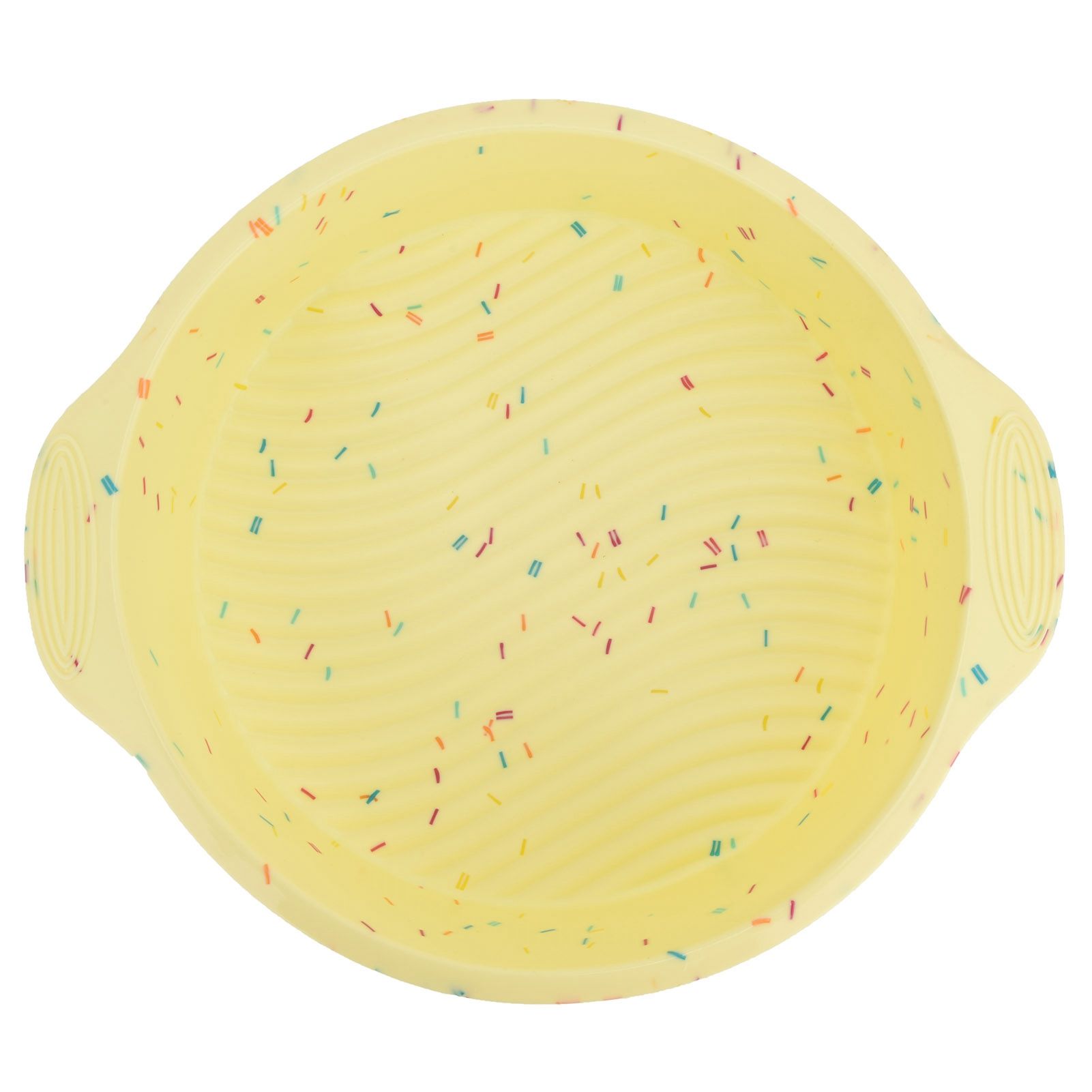 Round Cake Mold Pan NonStick Reusable Baking Pan with Handles Home Kitchen