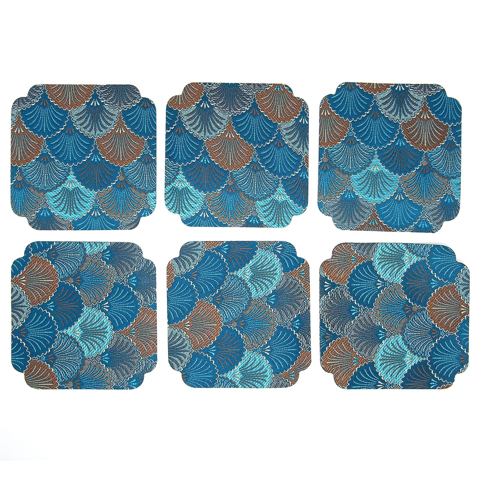 6PCS Japanese Style Embroidered Coaster Heat Insulated Cup Pad Mat Placemat view 2