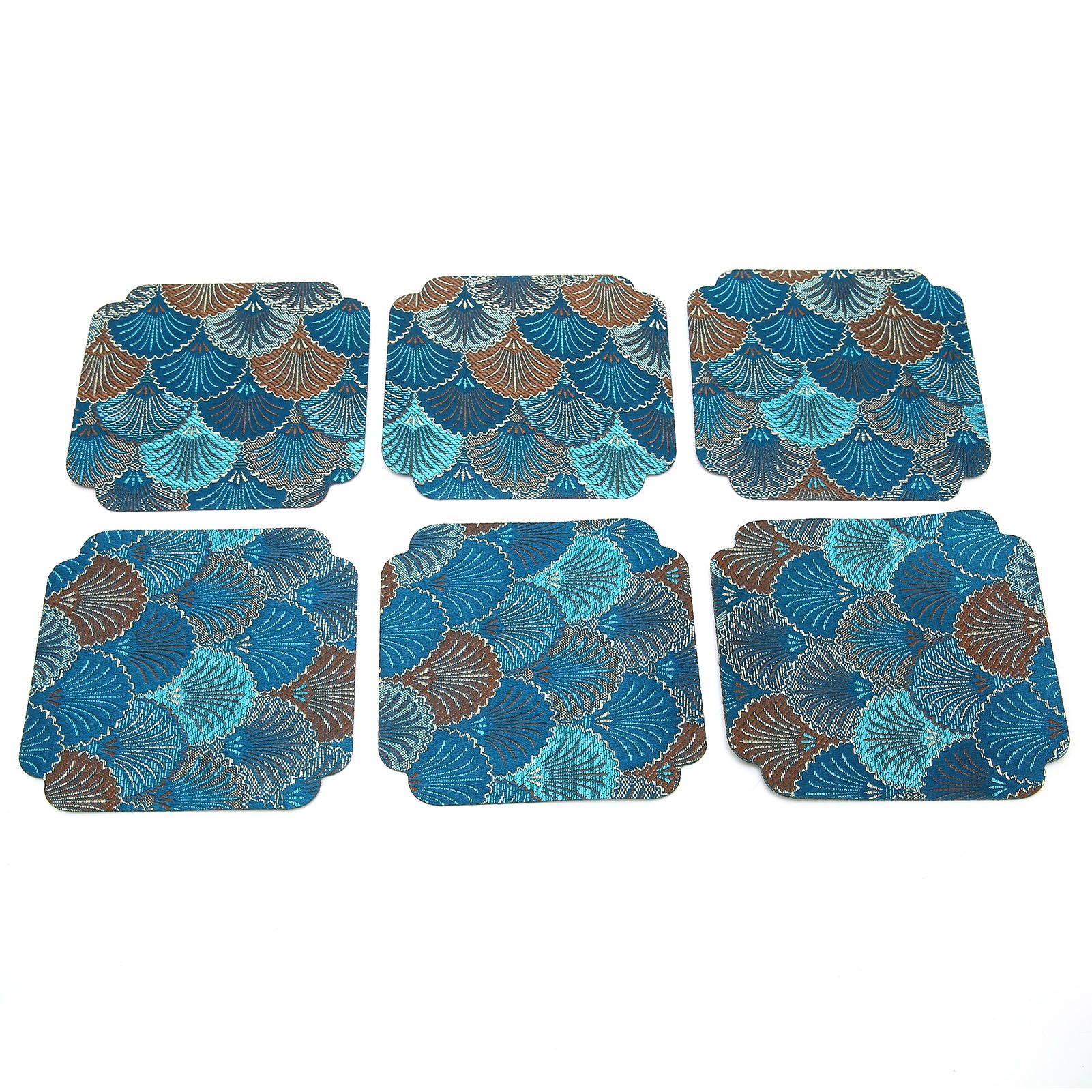 6PCS Japanese Style Embroidered Coaster Heat Insulated Cup Pad Mat Placemat view 6