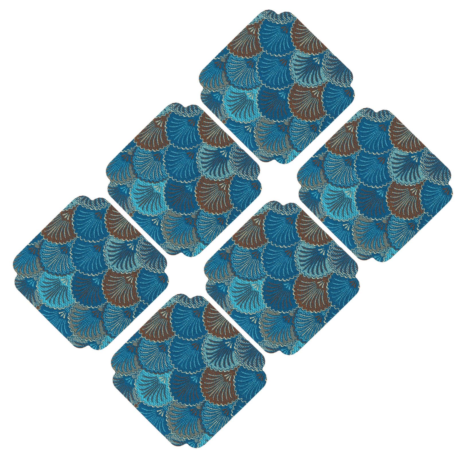 6PCS Japanese Style Embroidered Coaster Heat Insulated Cup Pad Mat Placemat view 8