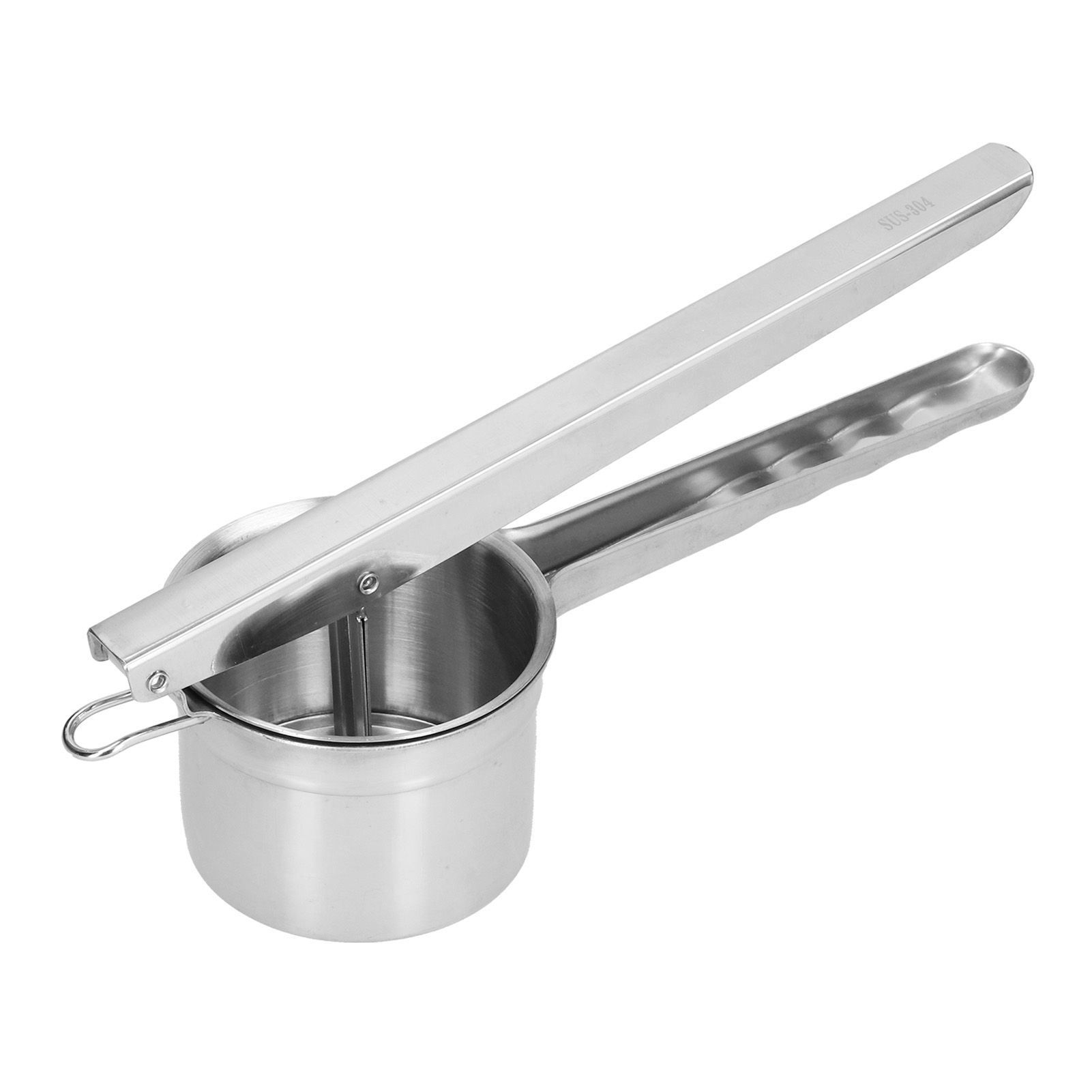 Stainless Steel Manual Mashed Potato Machine Hand Kitchen Food Strainer view 8