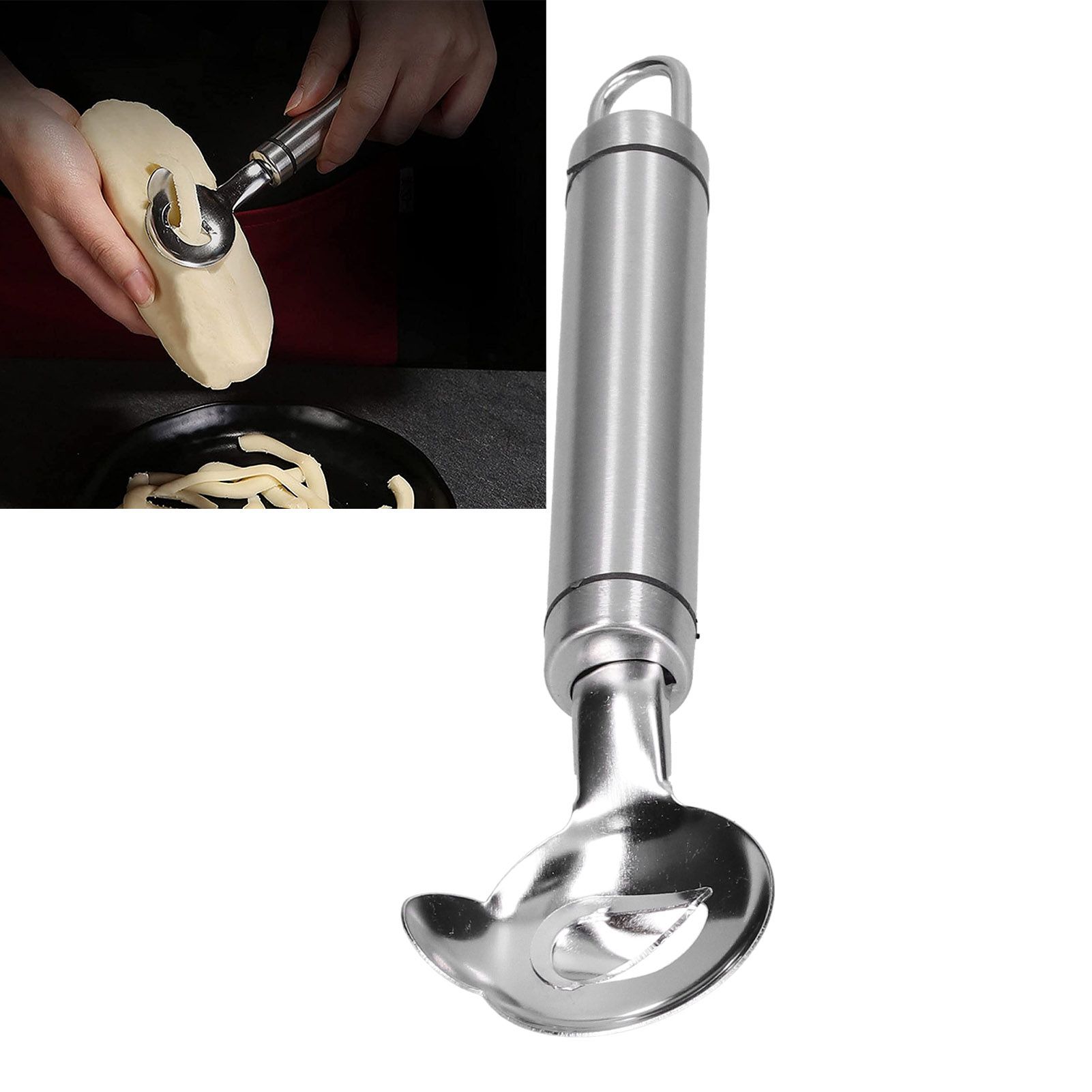 Sliced Noodles Knife 304 Stainless Steel Manual Pasta Cutter Noodle Making view 12