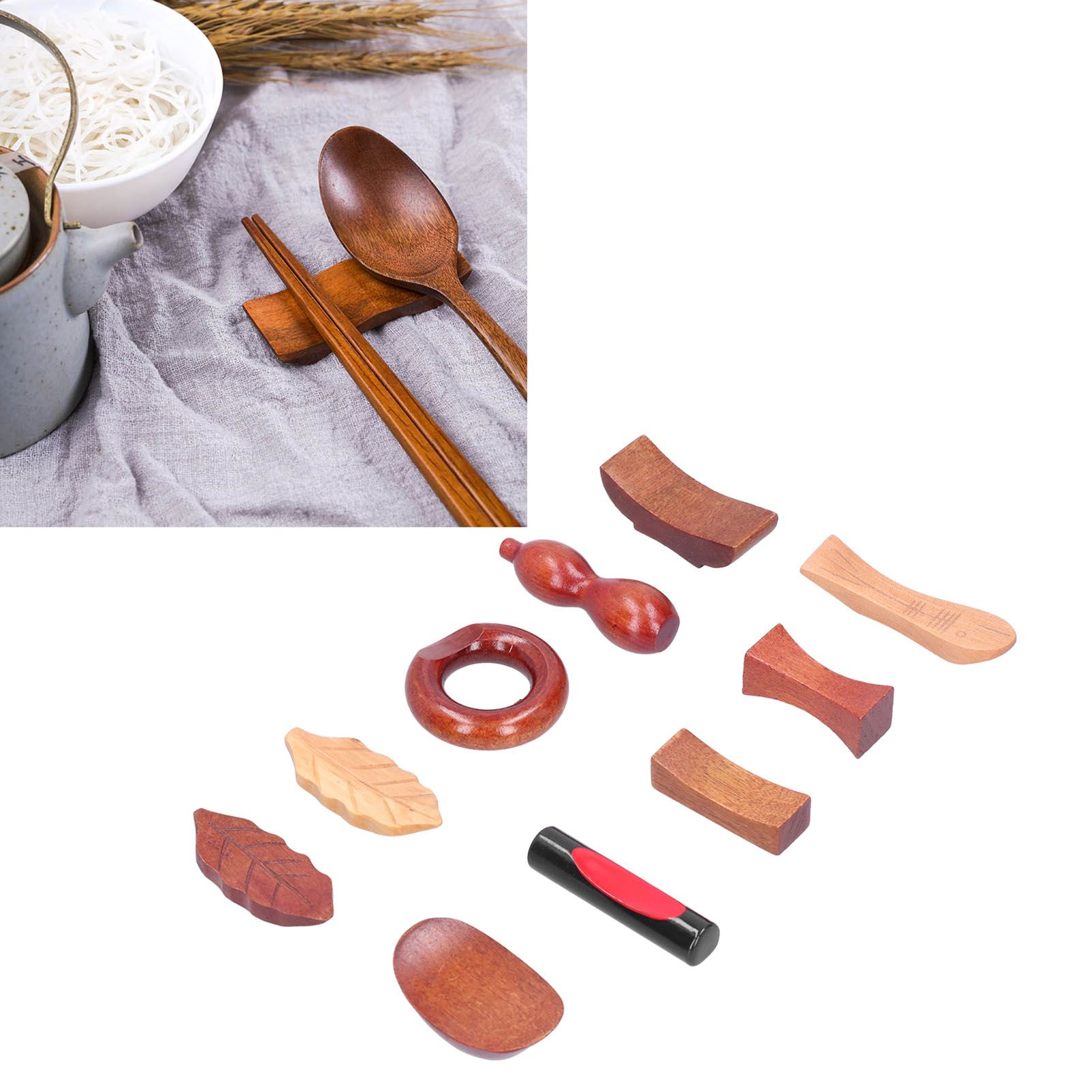 10Pcs Phoebe Chopstick Holder Innovative Spoon Knife Stand Rack for Home view 11