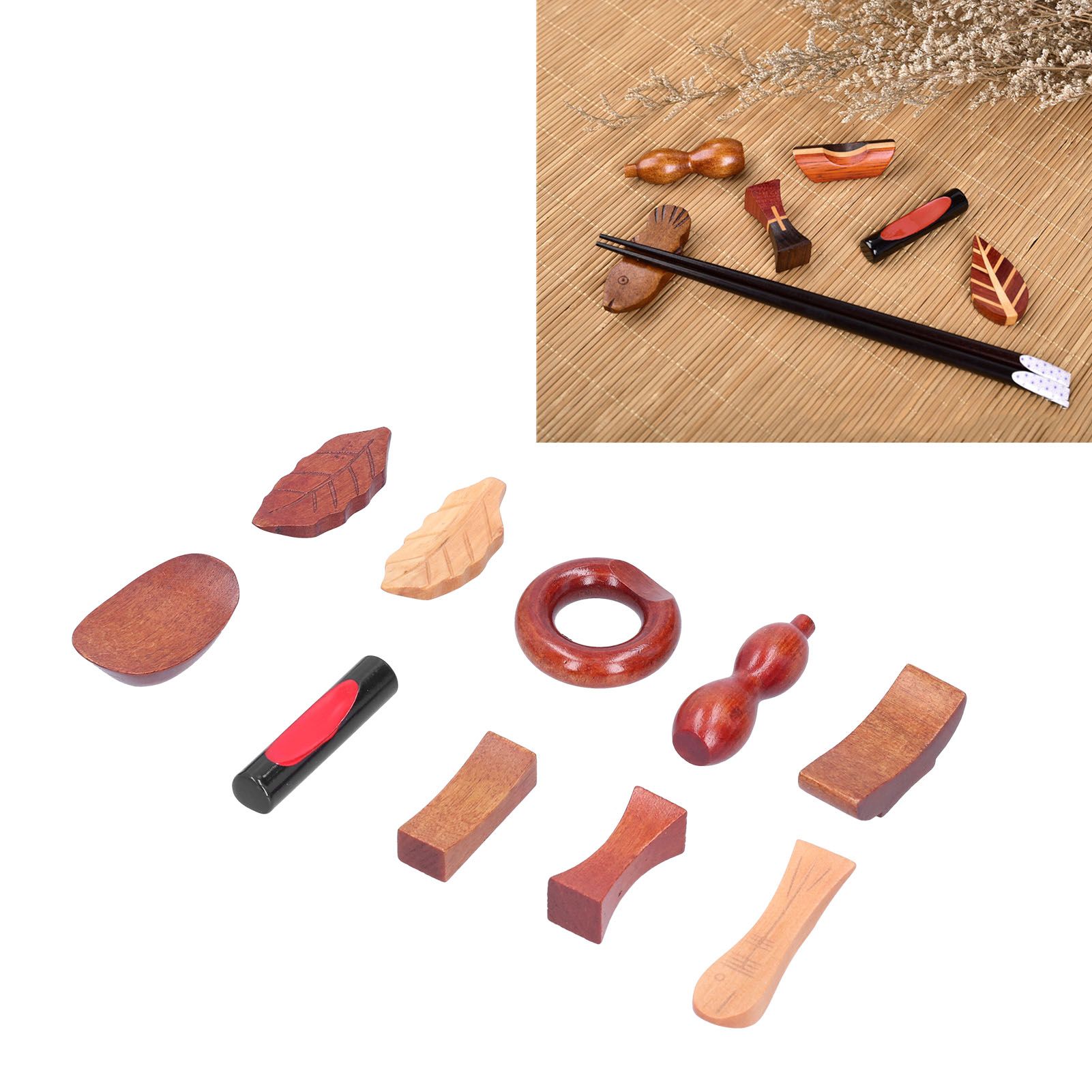 10Pcs Phoebe Chopstick Holder Innovative Spoon Knife Stand Rack for Home view 12