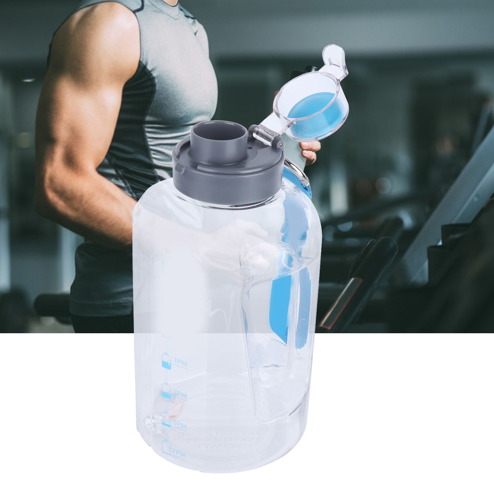 Water Bottle Large Capacity Plastic Summer Water Cup for Office Travel Outdoor view 11