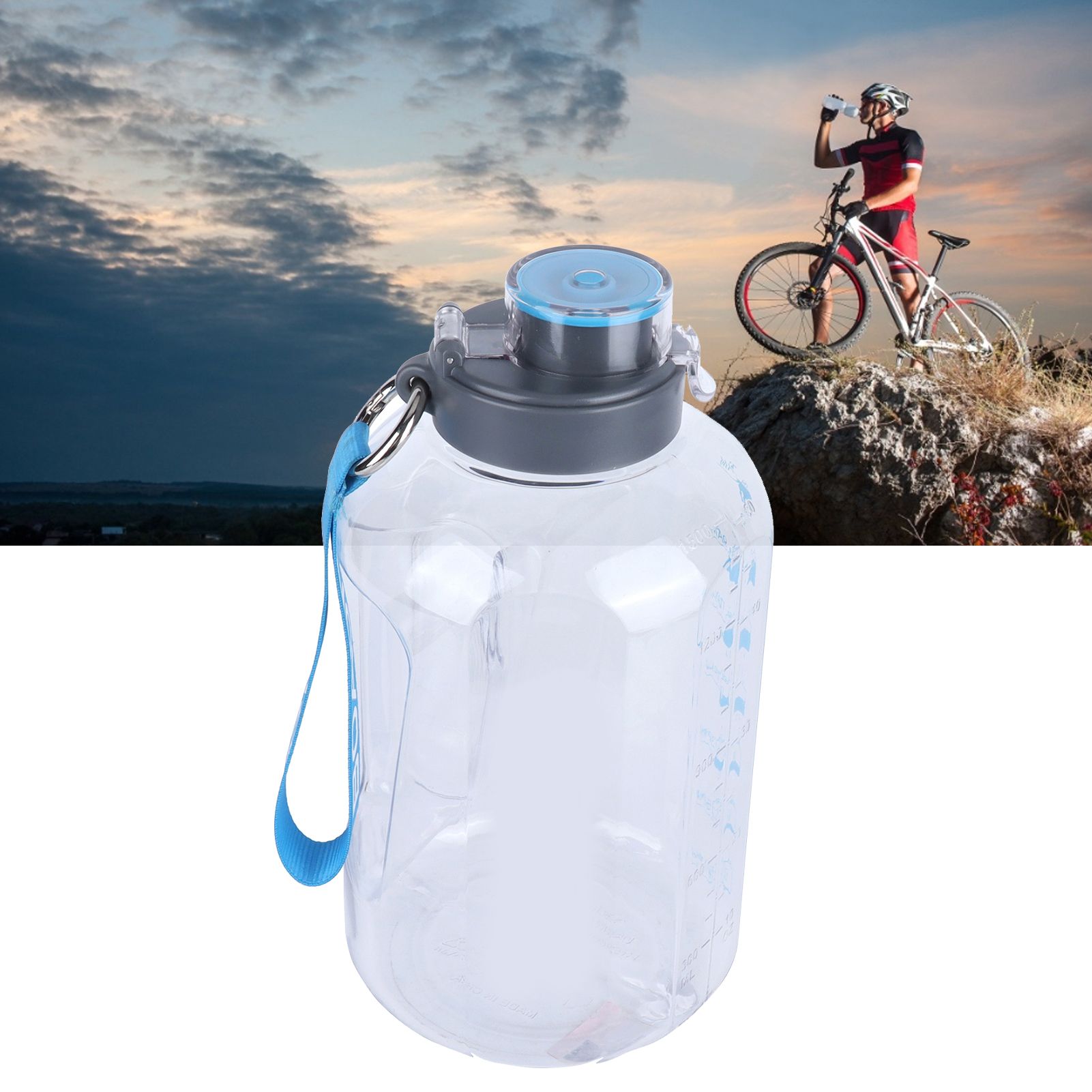 Water Bottle Large Capacity Plastic Summer Water Cup for Office Travel Outdoor view 12