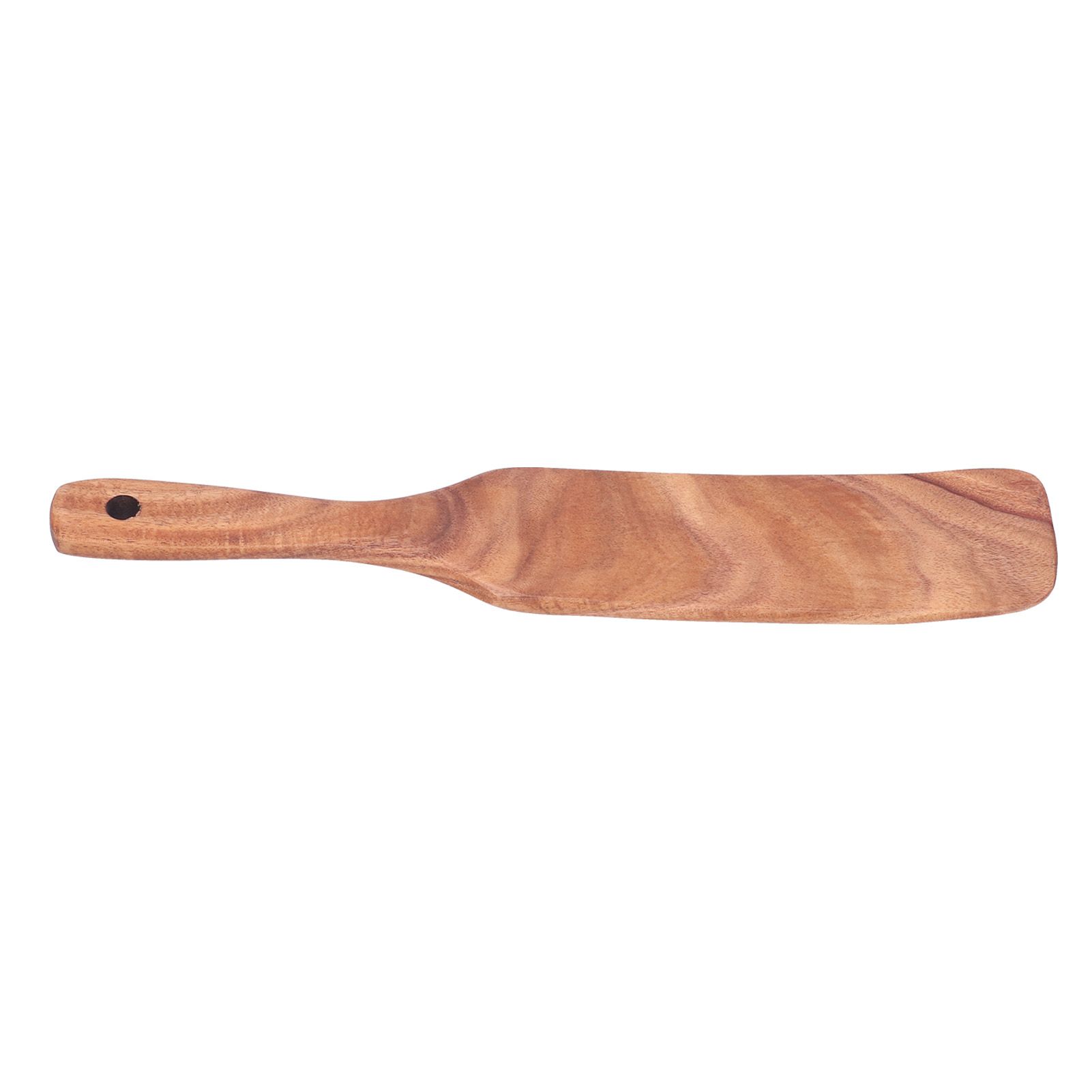 Teak Spatula Wooden Steak Pizza Cooking Salad Frying Spatula for Business view 3