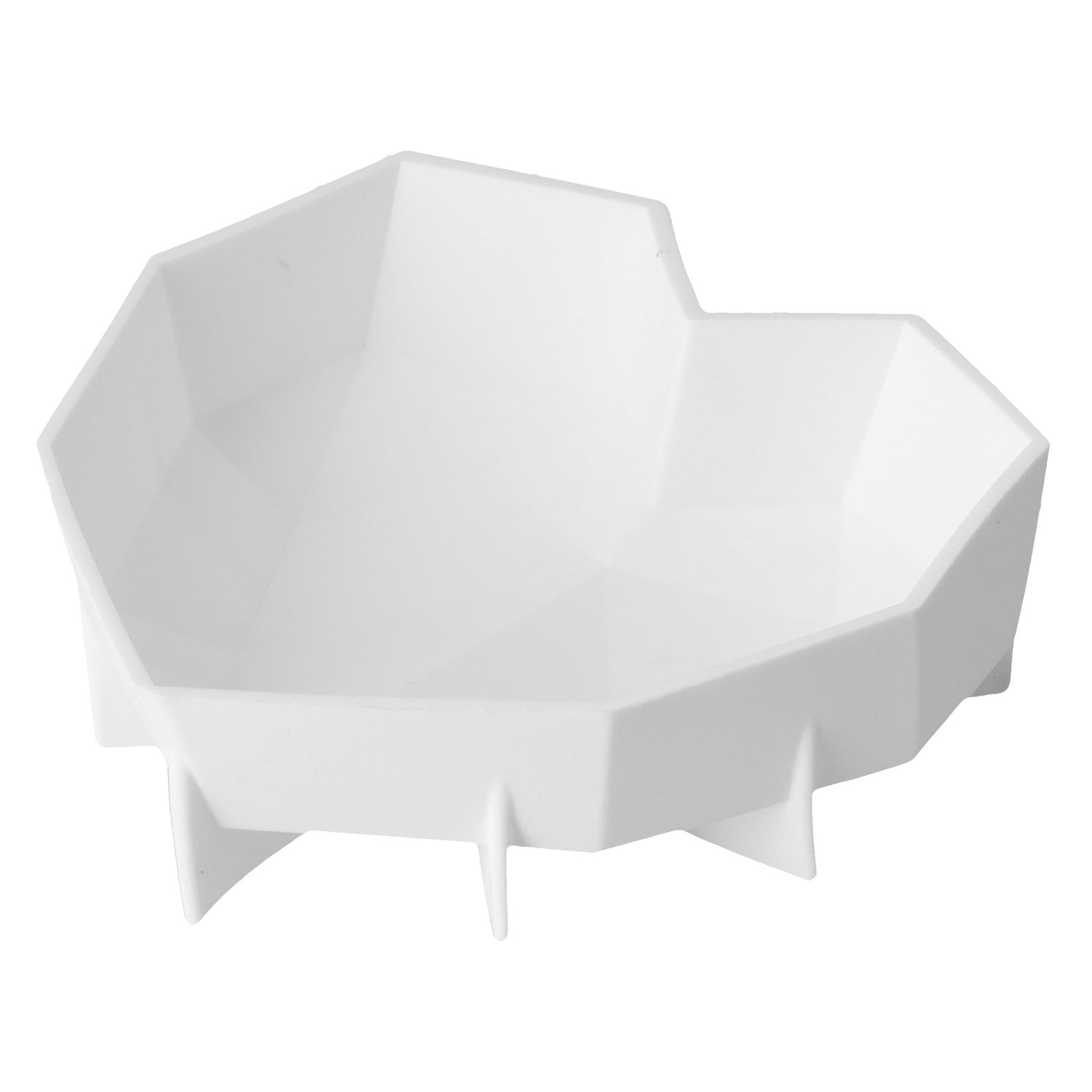 Diamond Heart Shaped Mold Thickened Silicone Dessert Cake Mold for Home Bakery
