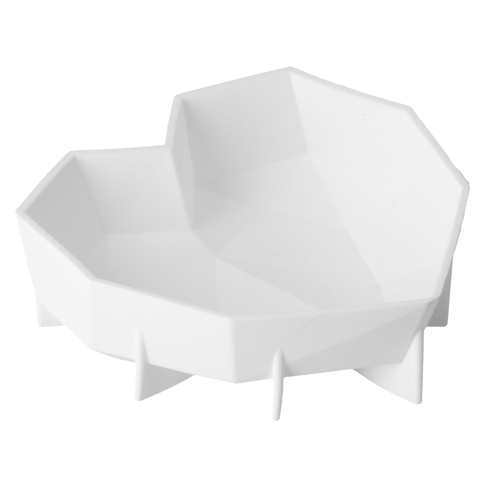 Diamond Heart Shaped Mold Thickened Silicone Dessert Cake Mold for Home Bakery view 6