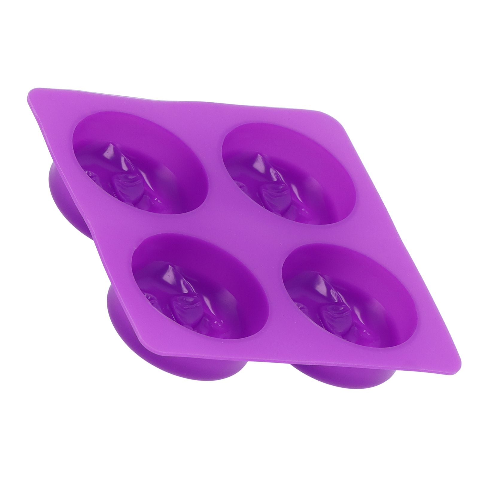4Grid Round Moon Face Mold Silicone DIY Moon Shape HandMade Soap Mold for Home view 6