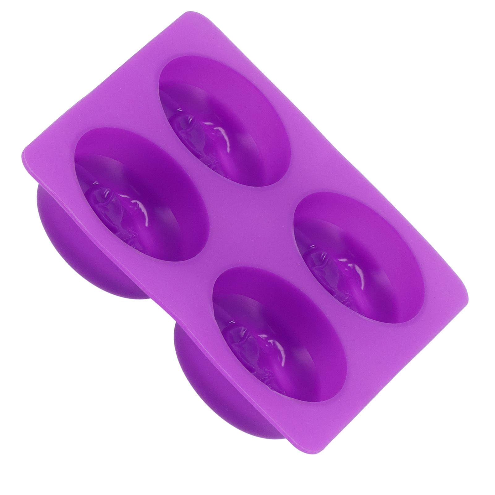 4Grid Round Moon Face Mold Silicone DIY Moon Shape HandMade Soap Mold for Home view 7