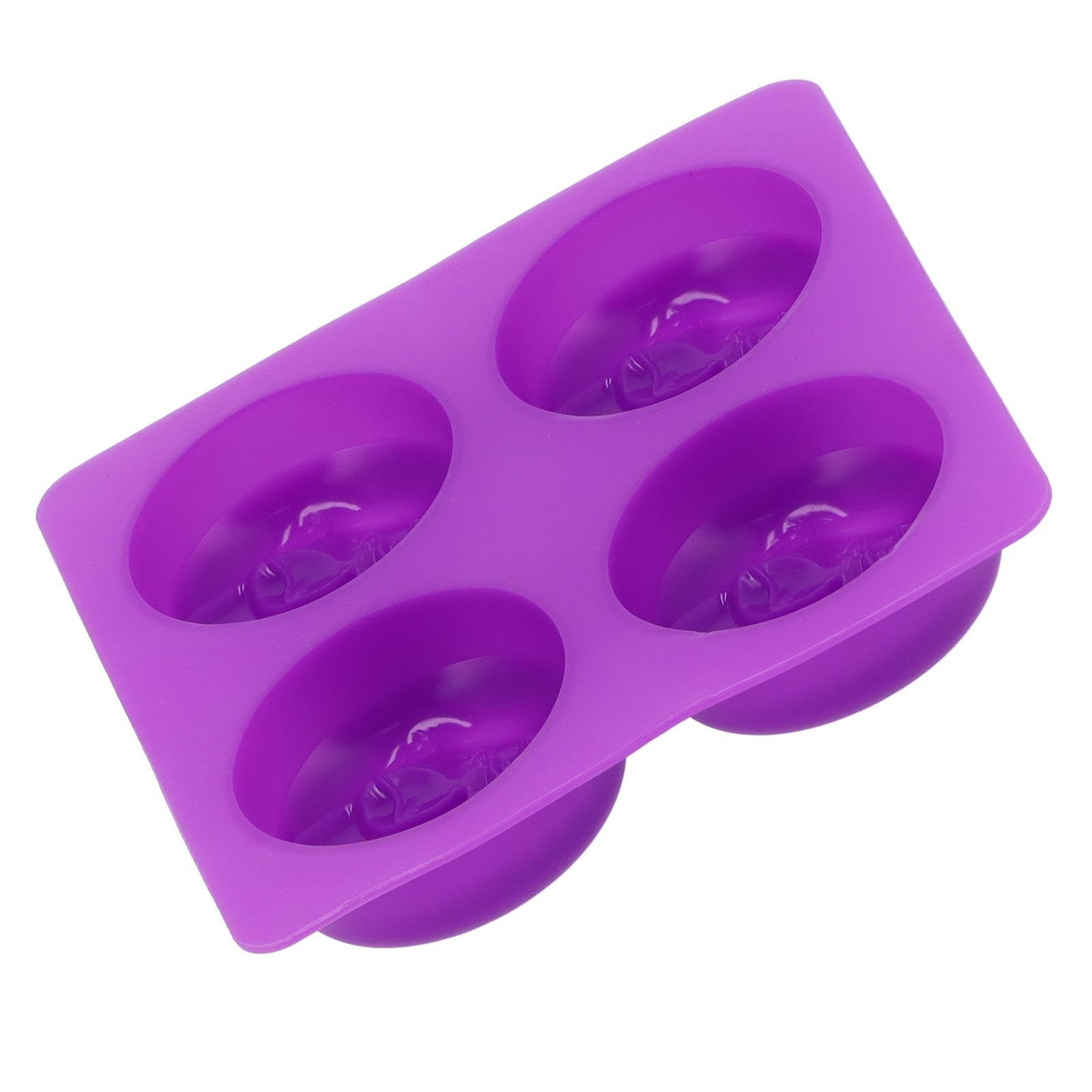 4Grid Round Moon Face Mold Silicone DIY Moon Shape HandMade Soap Mold for Home view 8