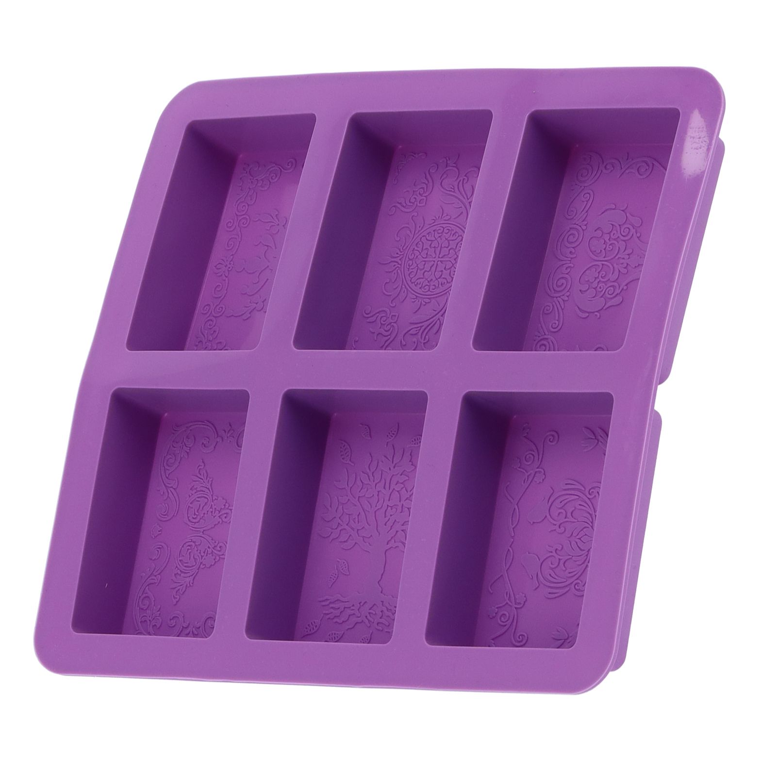 6-Grid Originality Pattern Mold Silicone Hand Made Soap Cake Mold for Home view 7