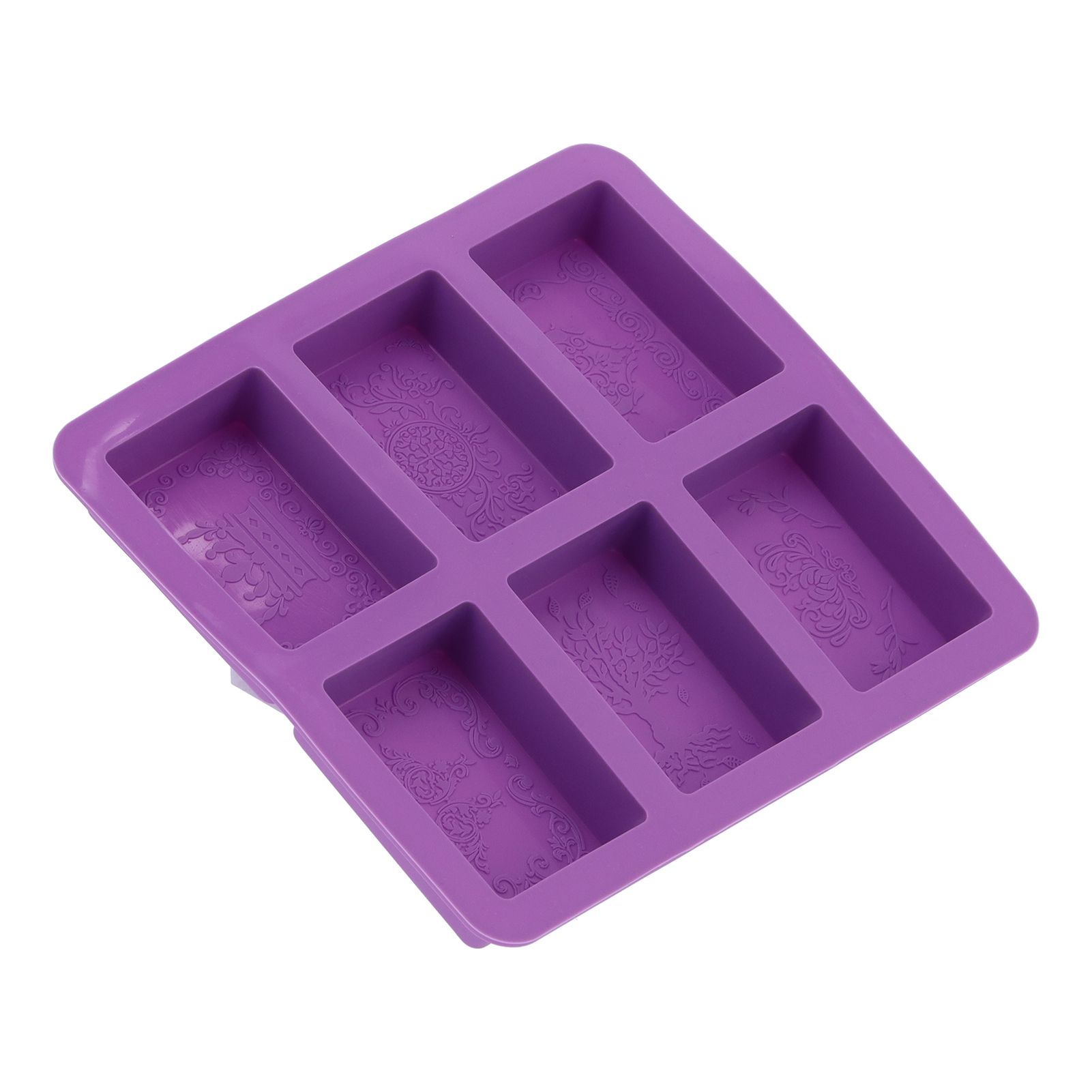6-Grid Originality Pattern Mold Silicone Hand Made Soap Cake Mold for Home view 8
