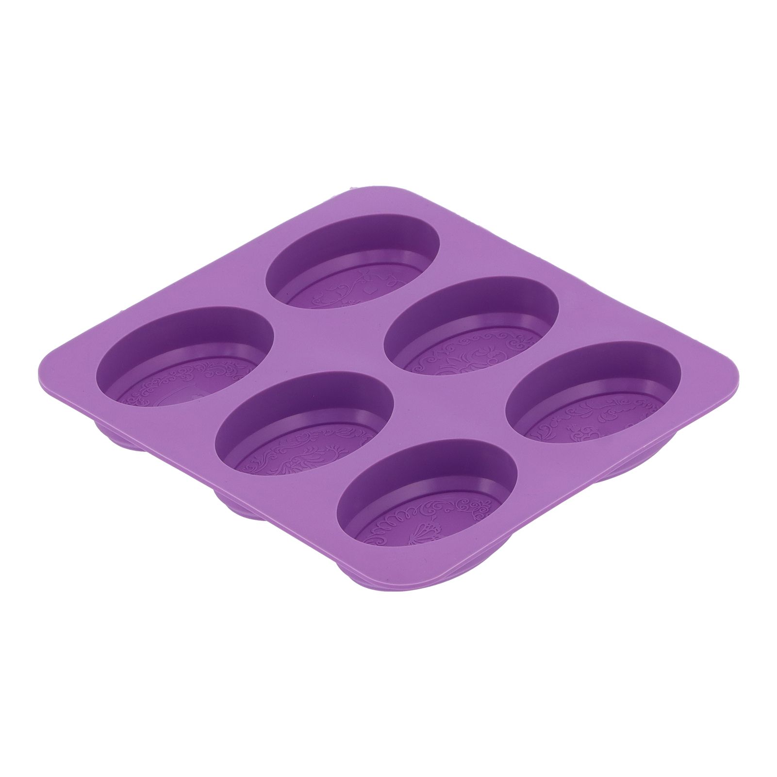 6-Grid Originality Pattern Mold Silicone Hand Made Soap Cake Mold for Home view 9