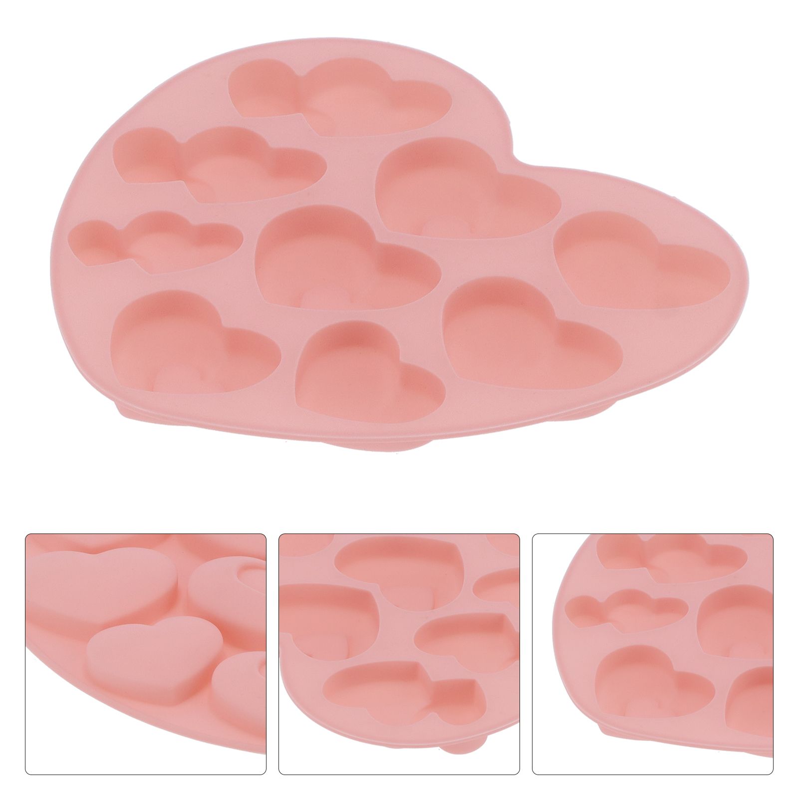 9Grid HeartShaped Mold Silicone Mousse Cake Mold Baking Tool for Home Kitchen view 7