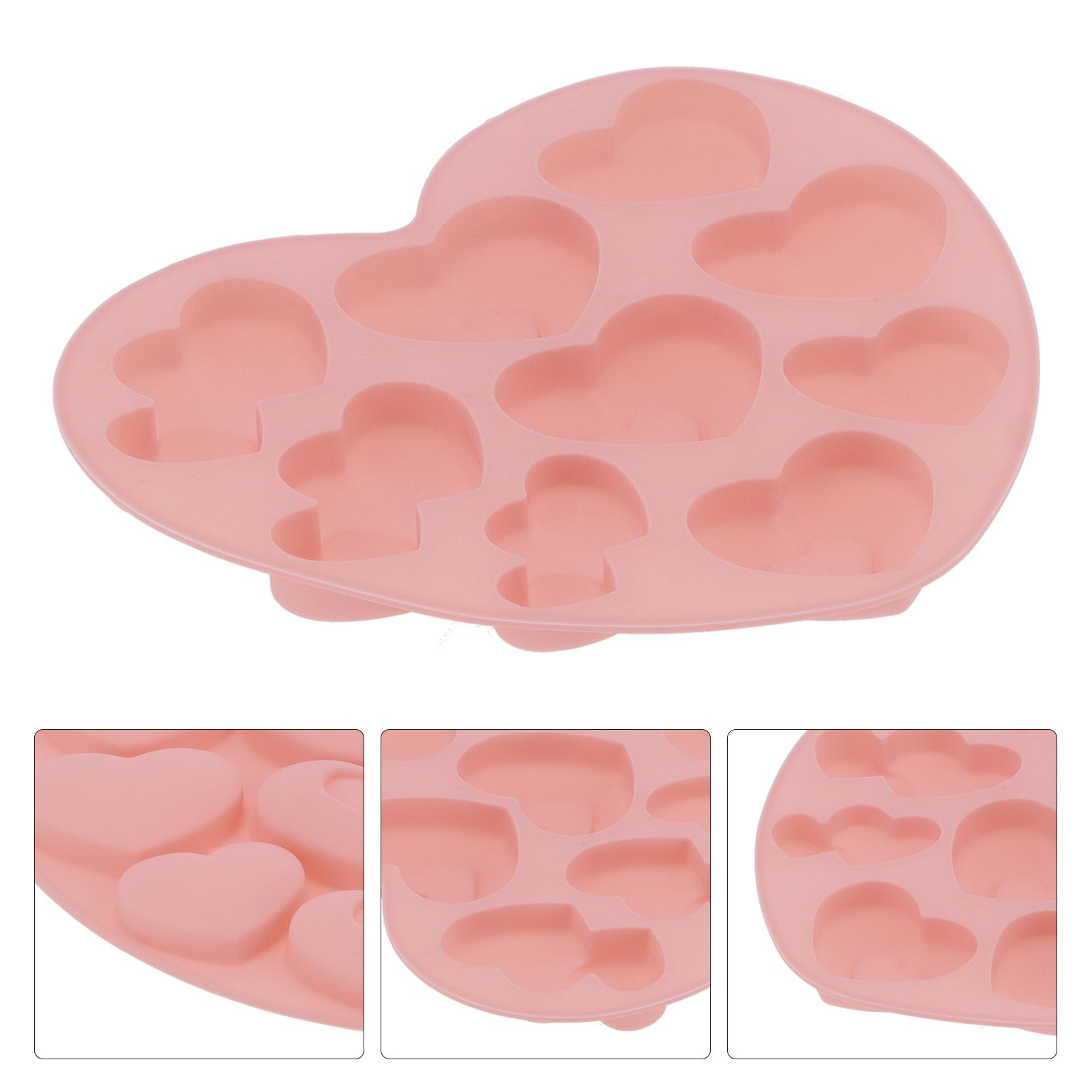9Grid HeartShaped Mold Silicone Mousse Cake Mold Baking Tool for Home Kitchen view 9