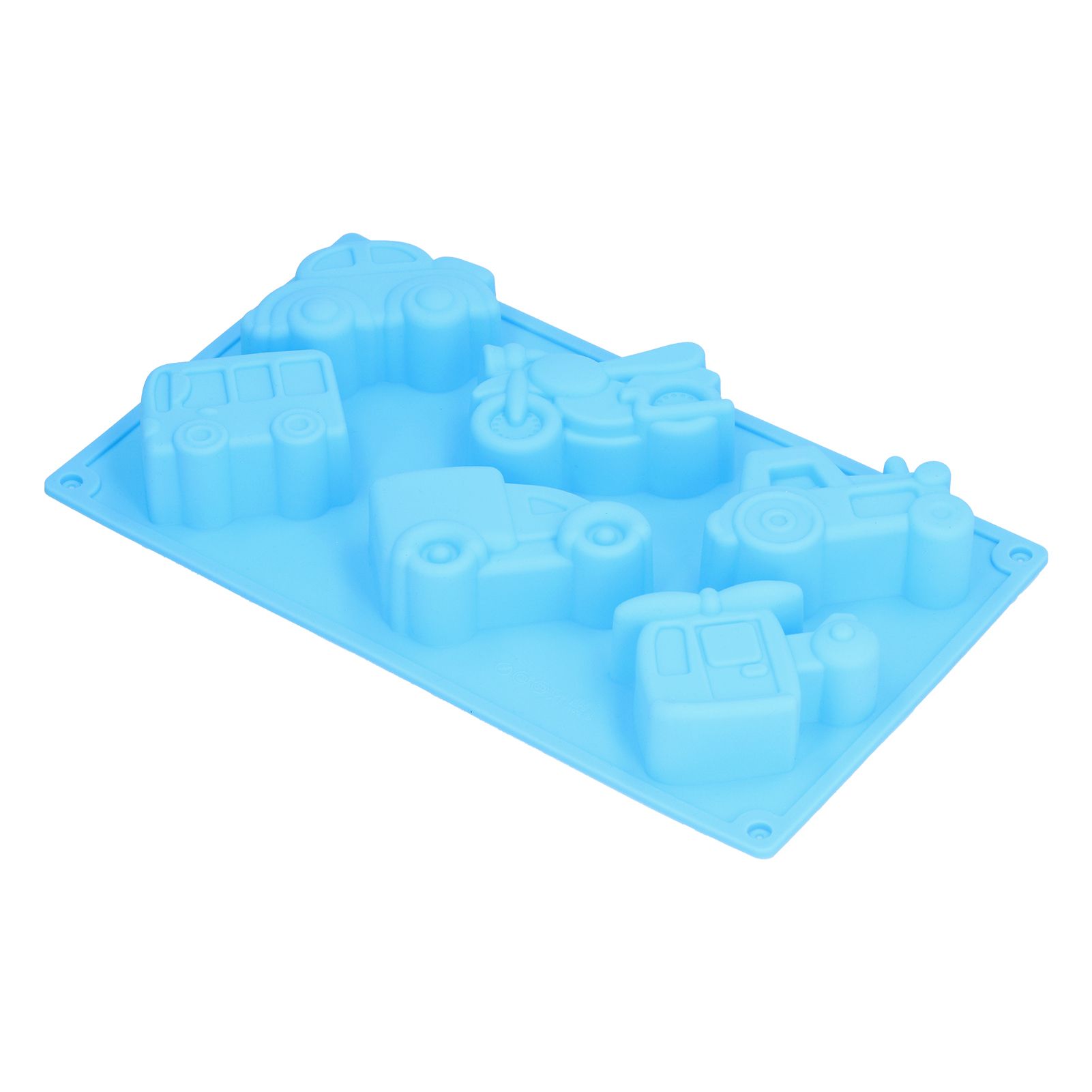 6‑Grid Originality Vehicle Pattern Mold Silicone Cake Mold Baking Tool for