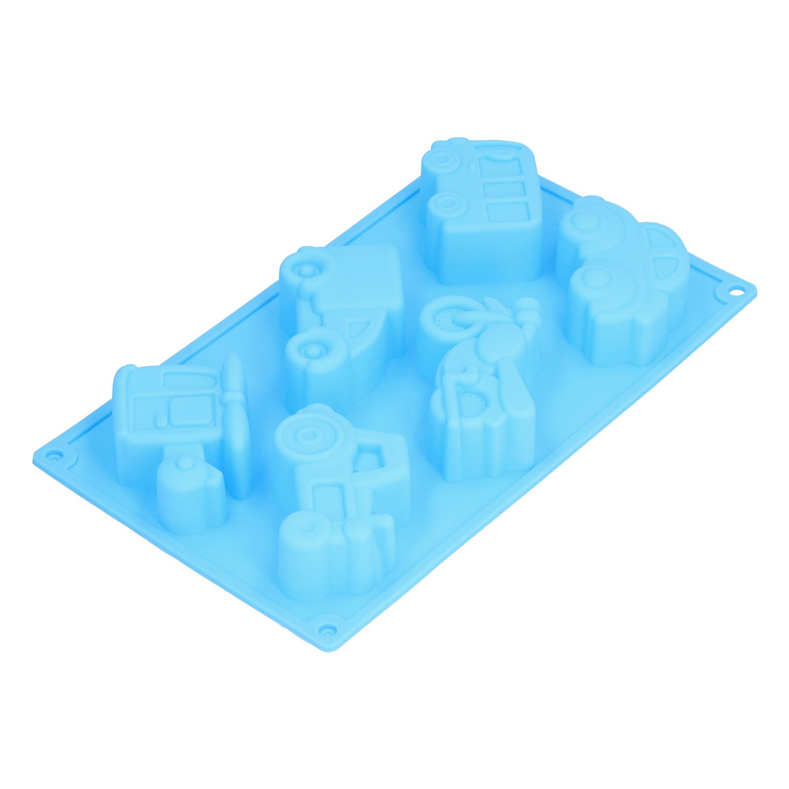 6‑Grid Originality Vehicle Pattern Mold Silicone Cake Mold Baking Tool for view 7