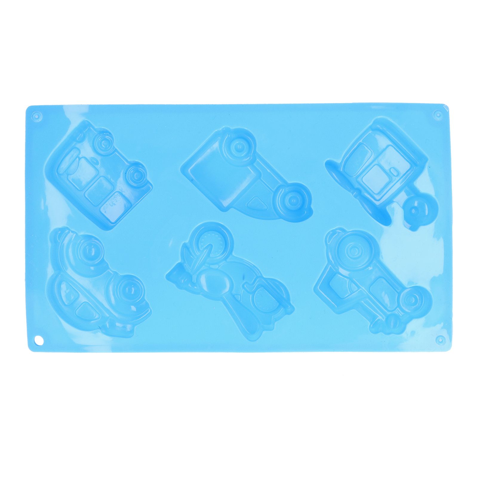 6‑Grid Originality Vehicle Pattern Mold Silicone Cake Mold Baking Tool for view 10