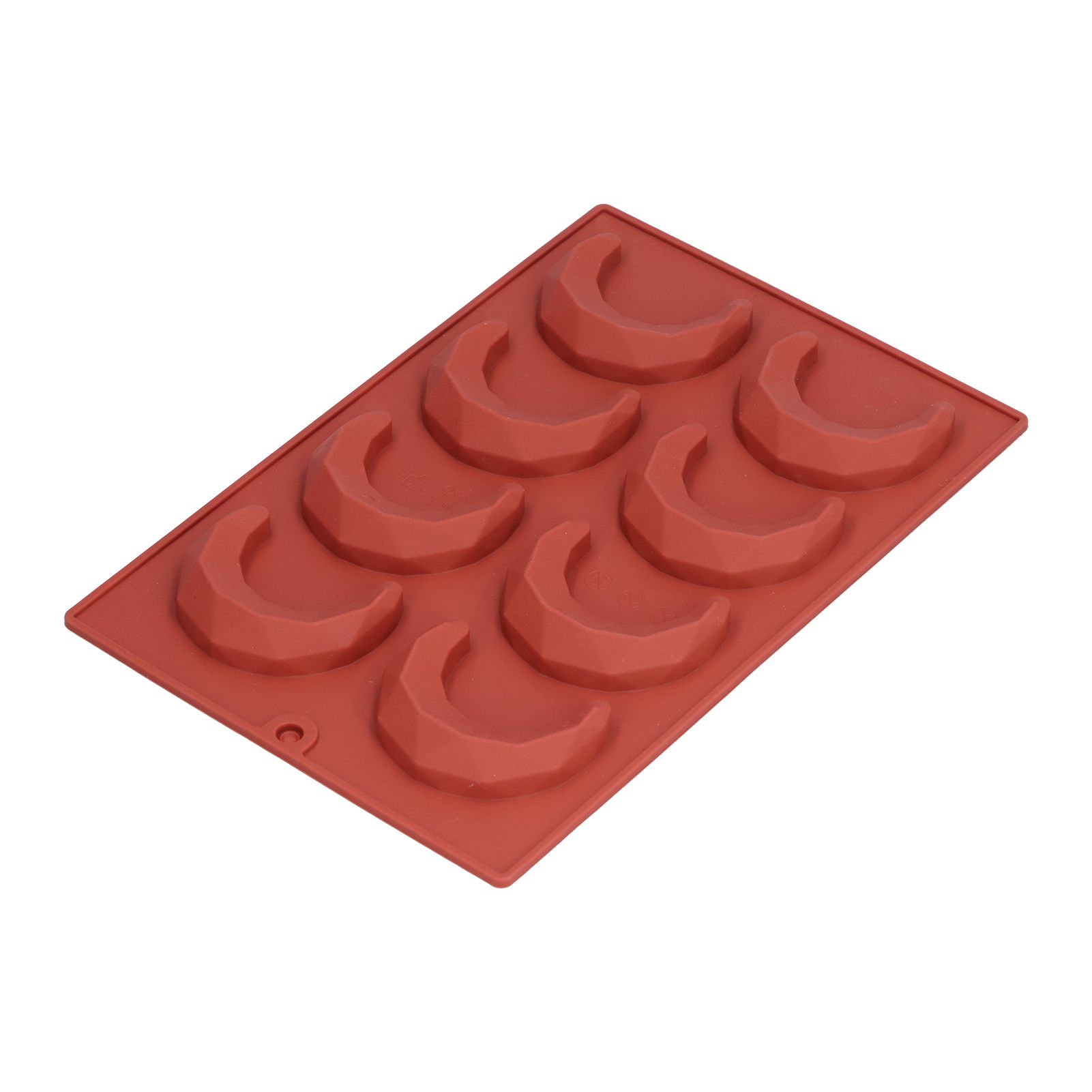 8Hole MoonShaped Mold 3 Dimensional Chocolate Cake Sweet Mold for Home Bakery view 6