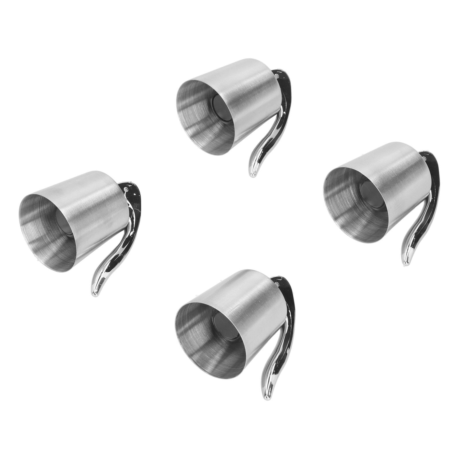 4PCS Wine Bottle Stopper Press Handle Style Expanding Stainless Steel Wine view 5