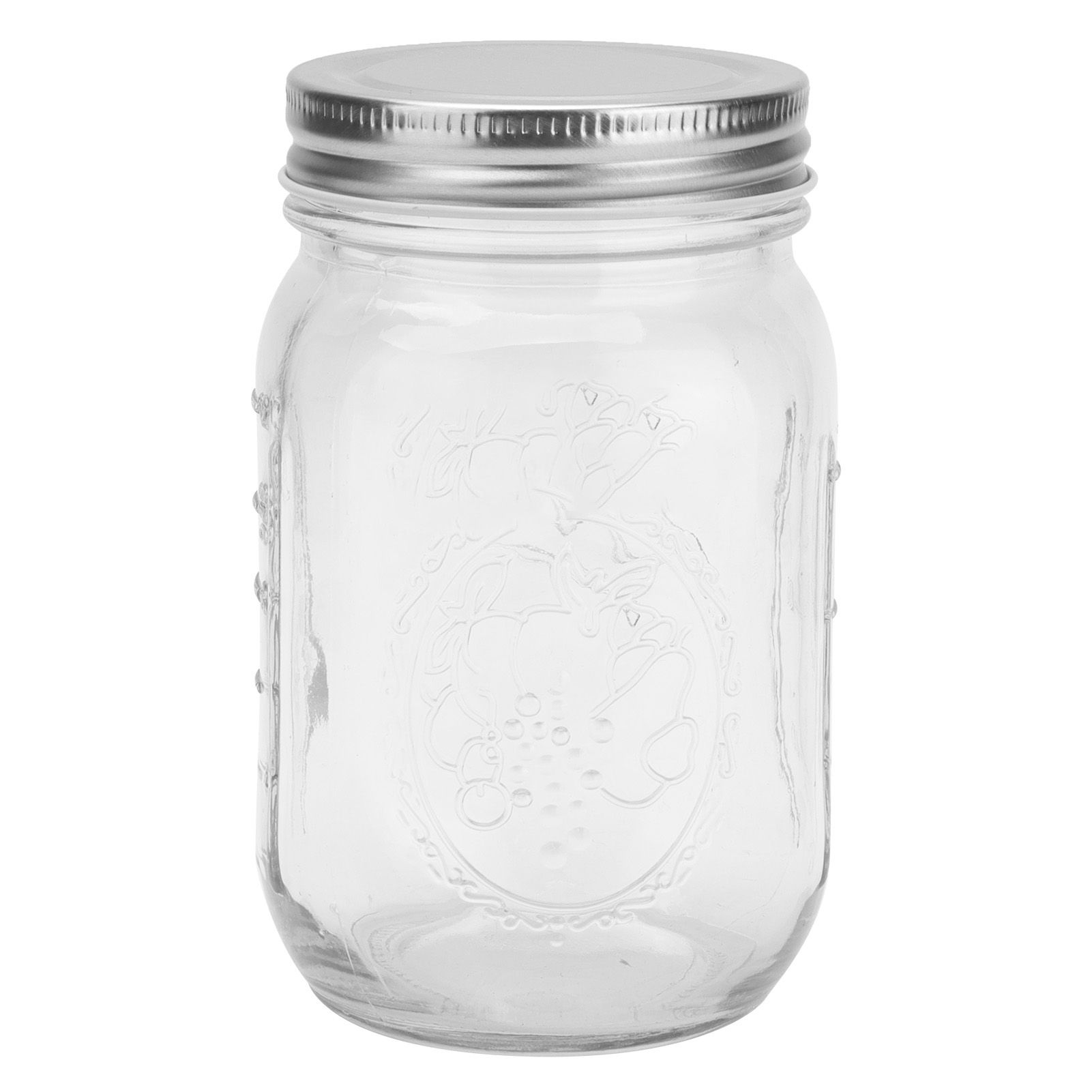 500ml Food Storage Jar Clear Glass Canning Jar with Sealed Lid for Honey Jam view 2