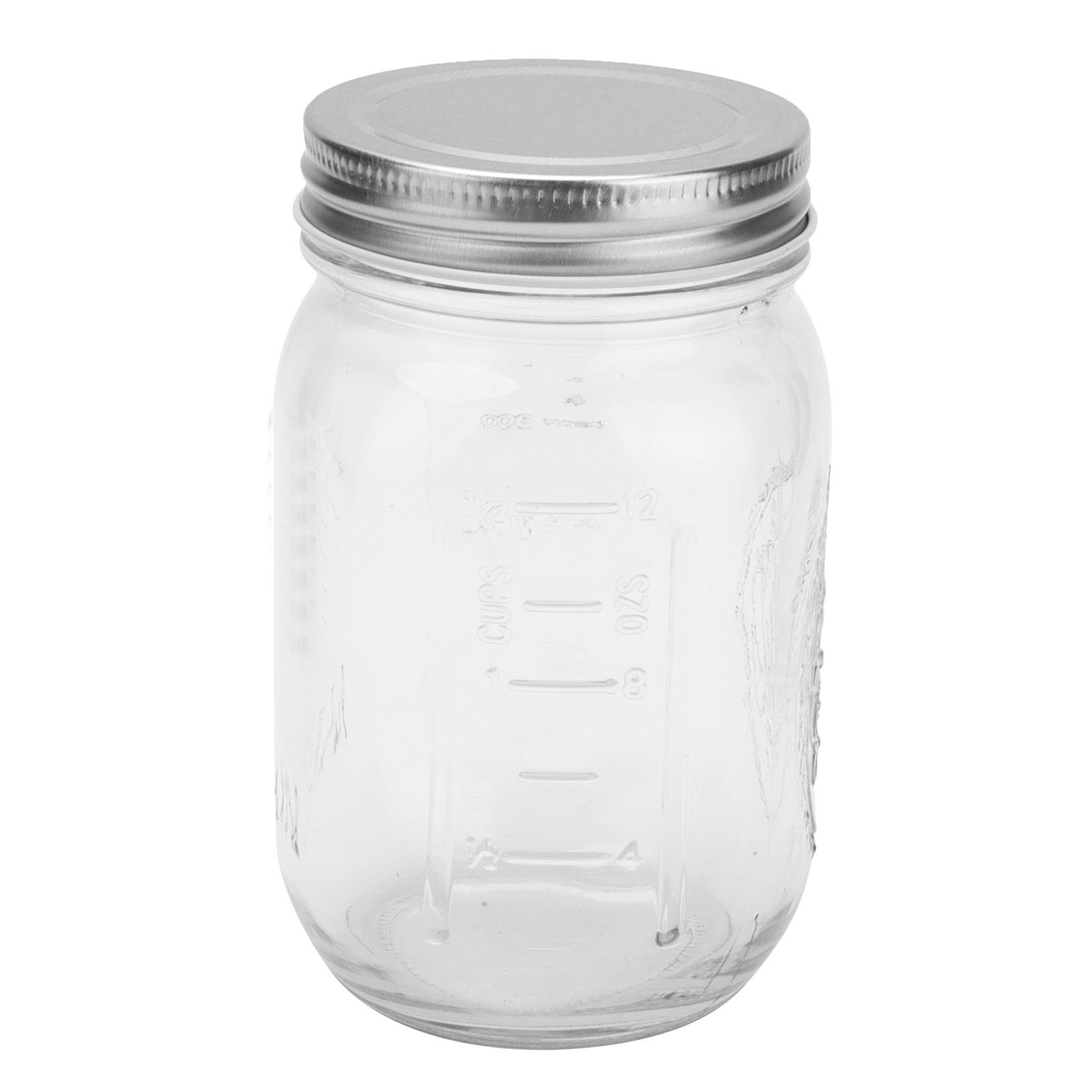 500ml Food Storage Jar Clear Glass Canning Jar with Sealed Lid for Honey Jam view 3