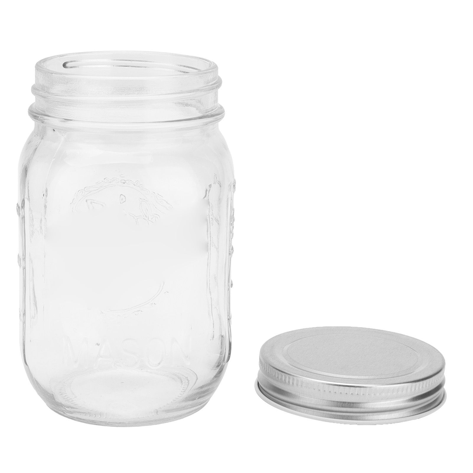 500ml Food Storage Jar Clear Glass Canning Jar with Sealed Lid for Honey Jam view 4