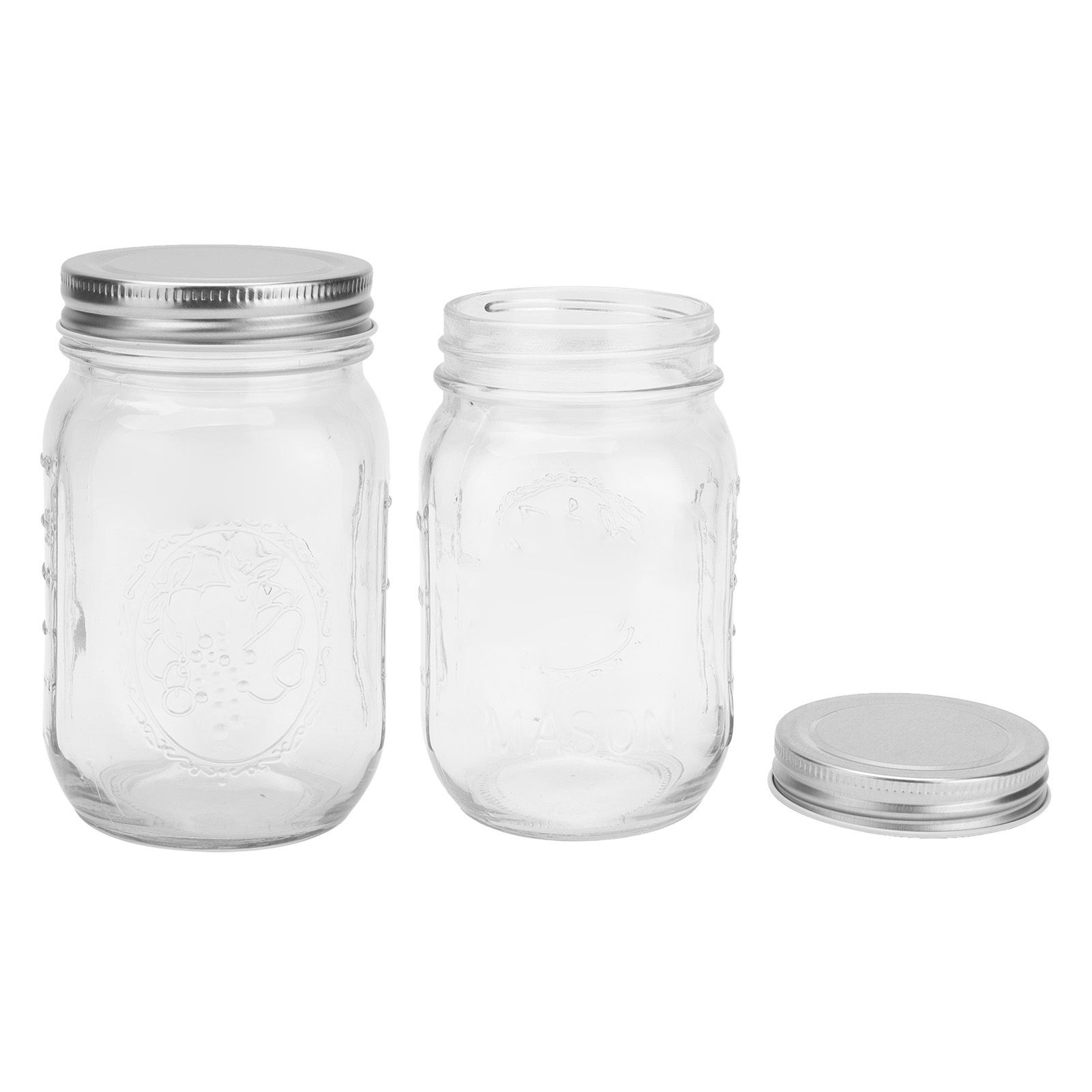 500ml Food Storage Jar Clear Glass Canning Jar with Sealed Lid for Honey Jam view 7
