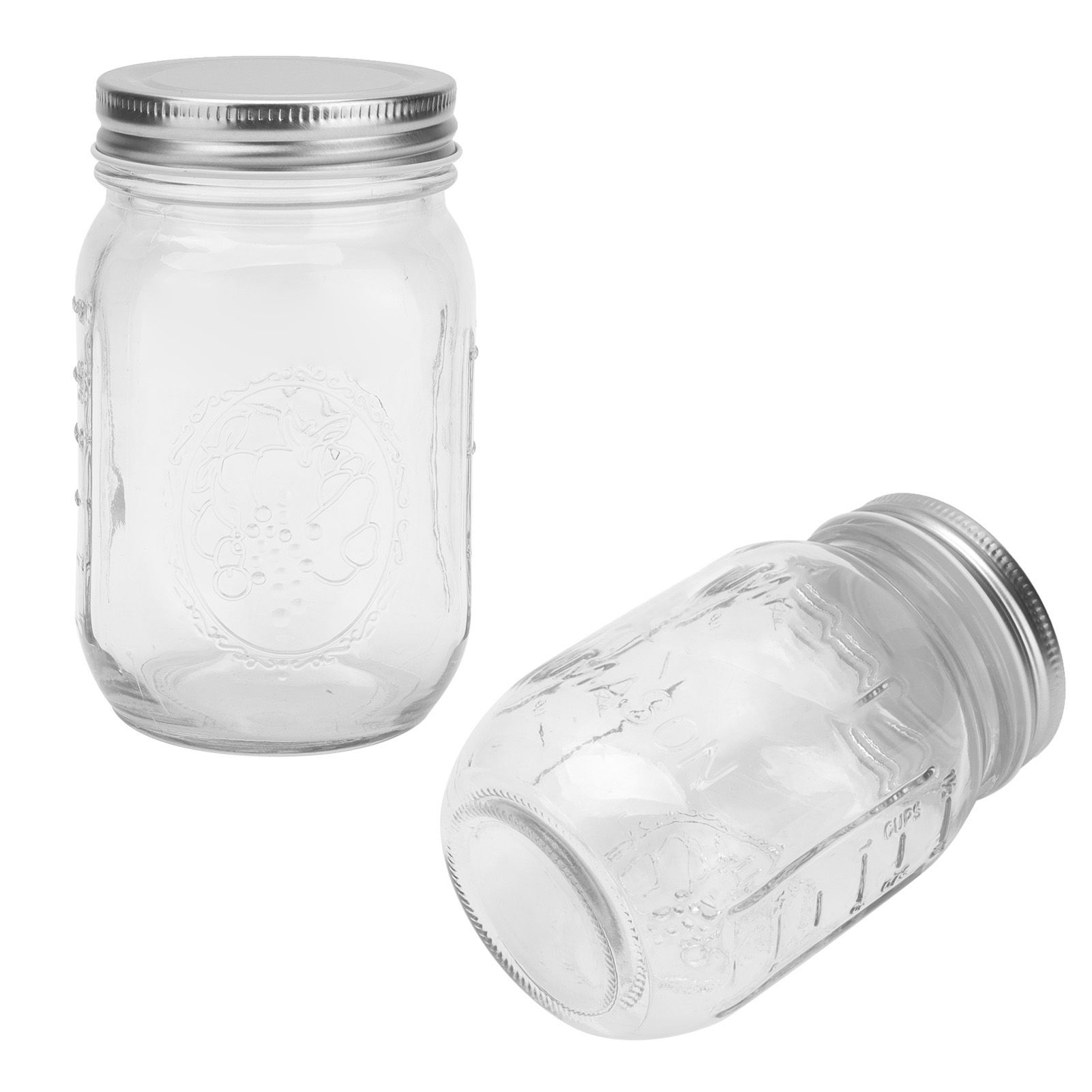 500ml Food Storage Jar Clear Glass Canning Jar with Sealed Lid for Honey Jam view 10