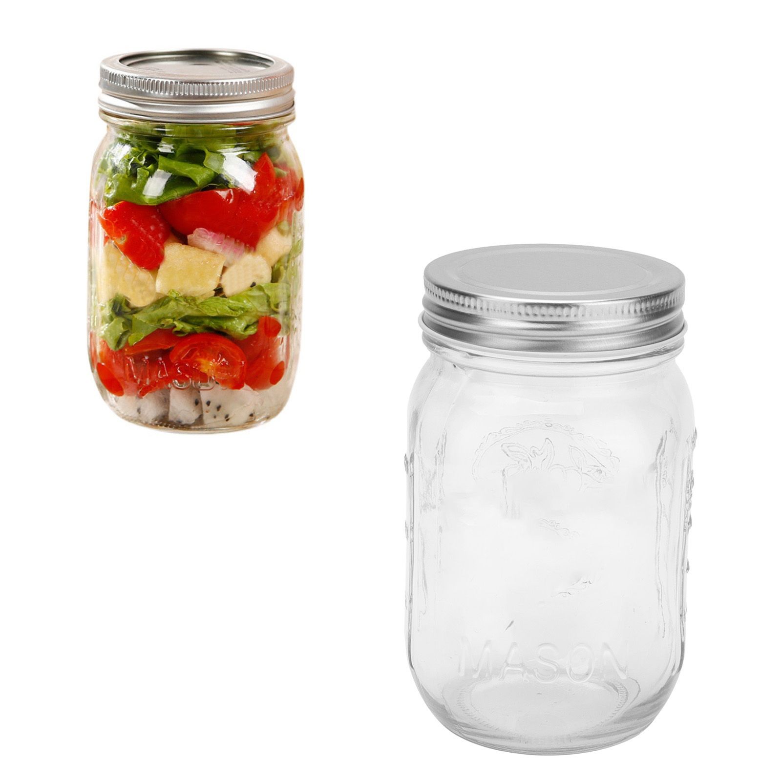 500ml Food Storage Jar Clear Glass Canning Jar with Sealed Lid for Honey Jam view 11
